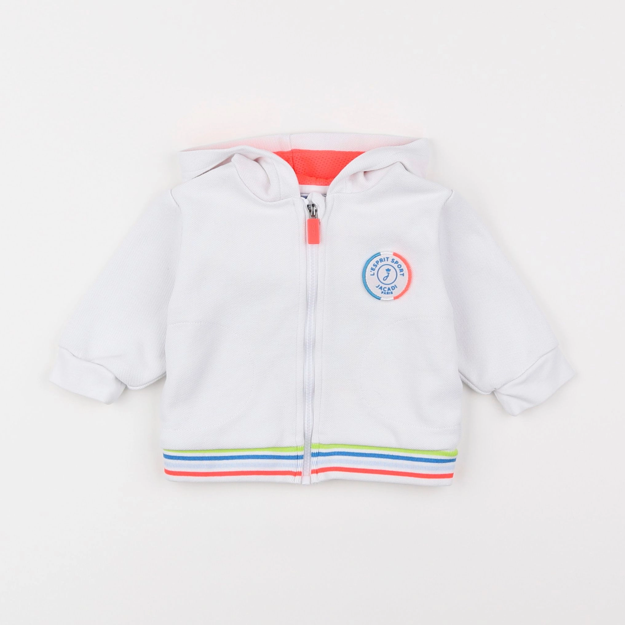 Jacadi - sweat blanc - 6 mois