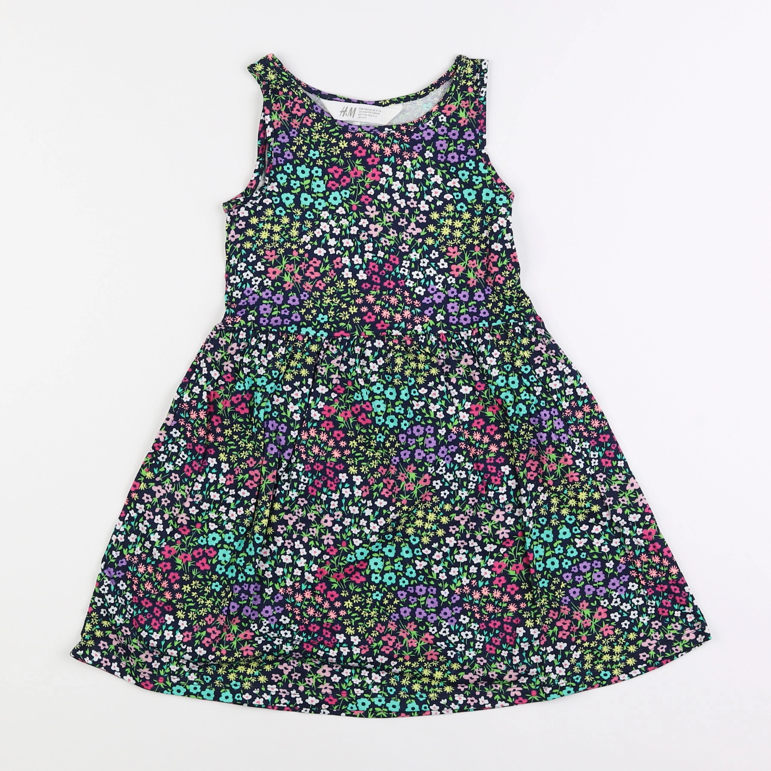 H&M - robe multicolore - 4/6 ans