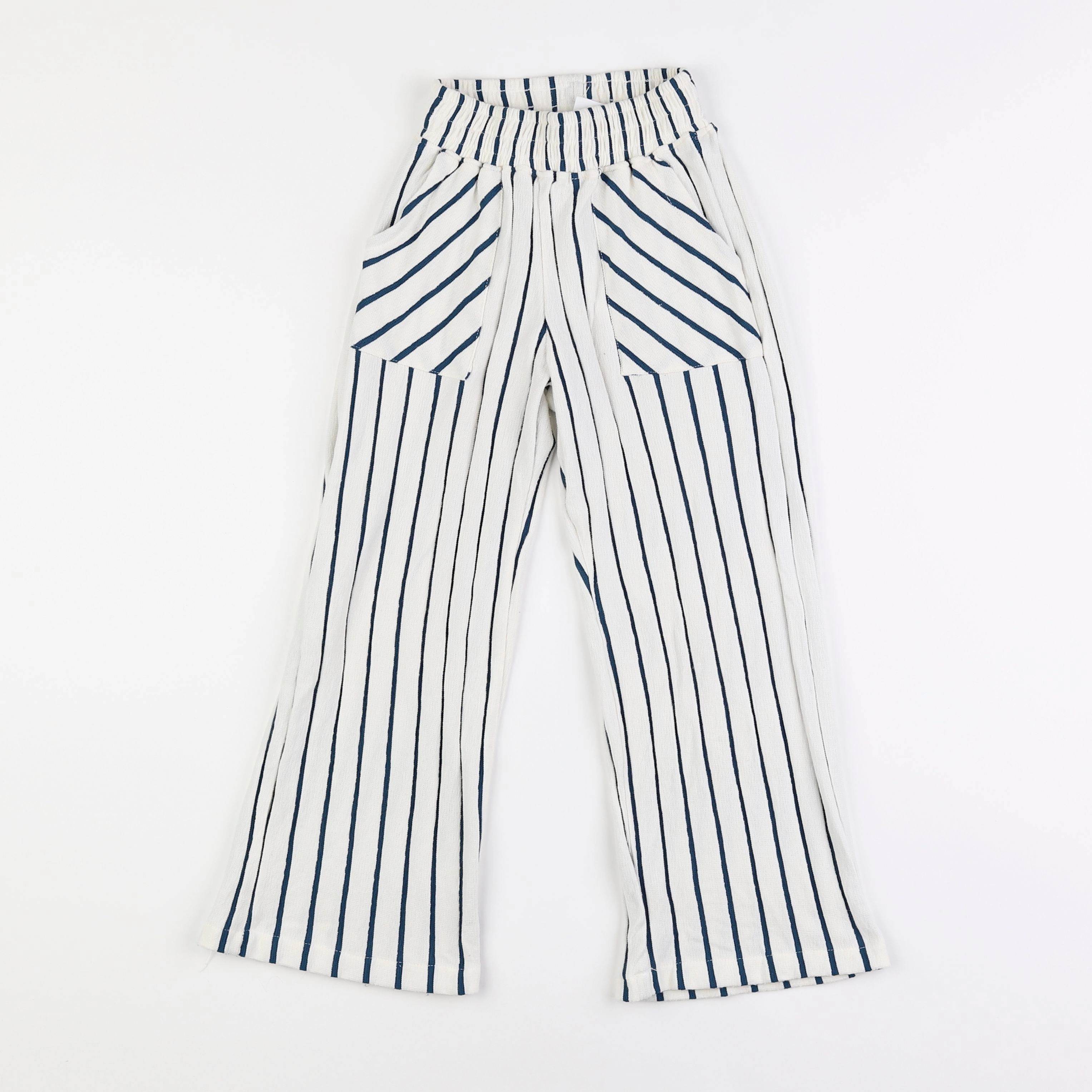 Zara - pantalon blanc, bleu - 7 ans