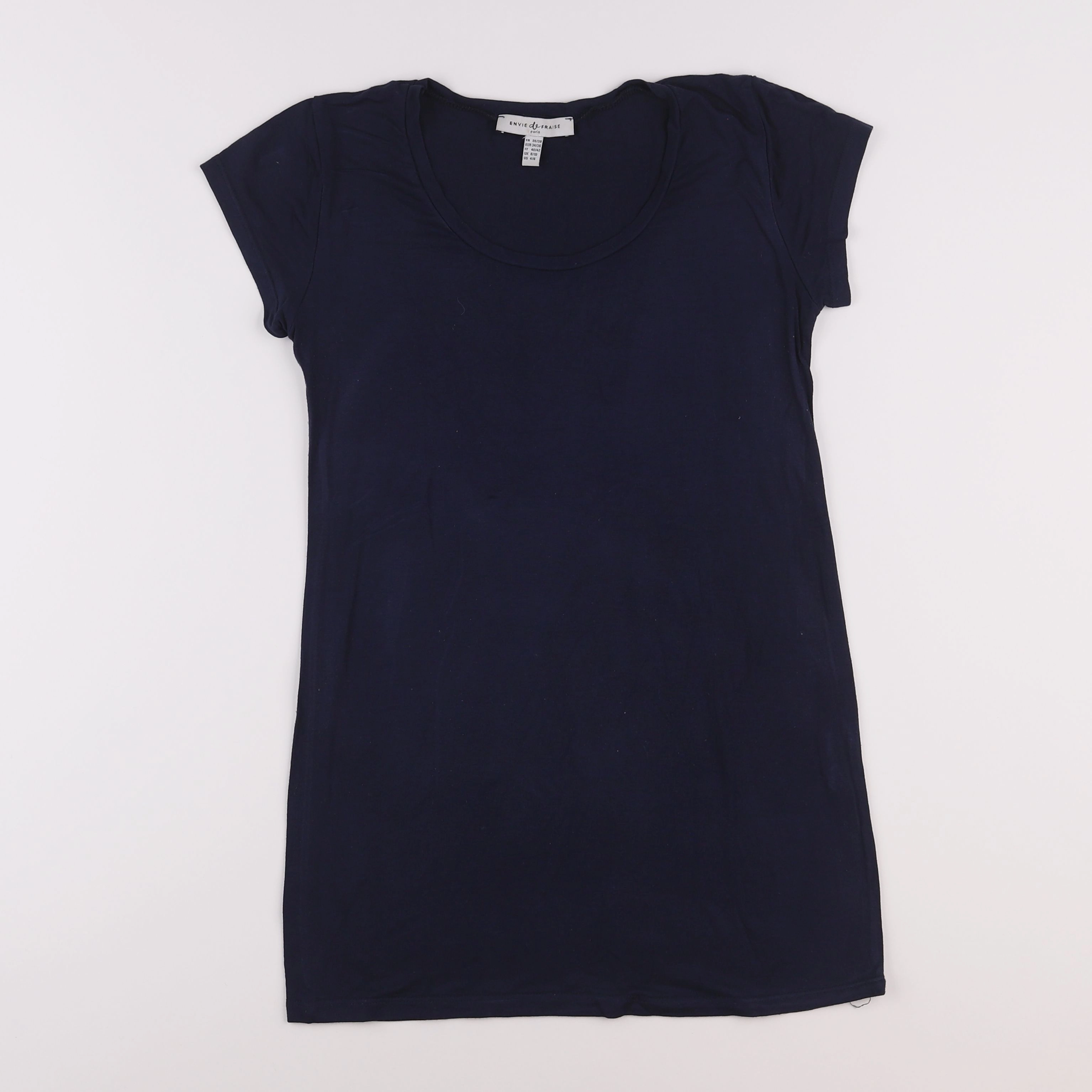 Envie de fraise - tee-shirt grossesse bleu - 36 à 38