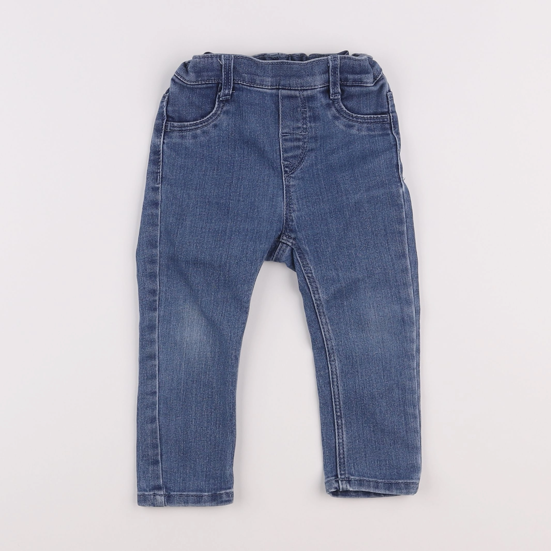 H&M - jegging bleu - 12/18 mois