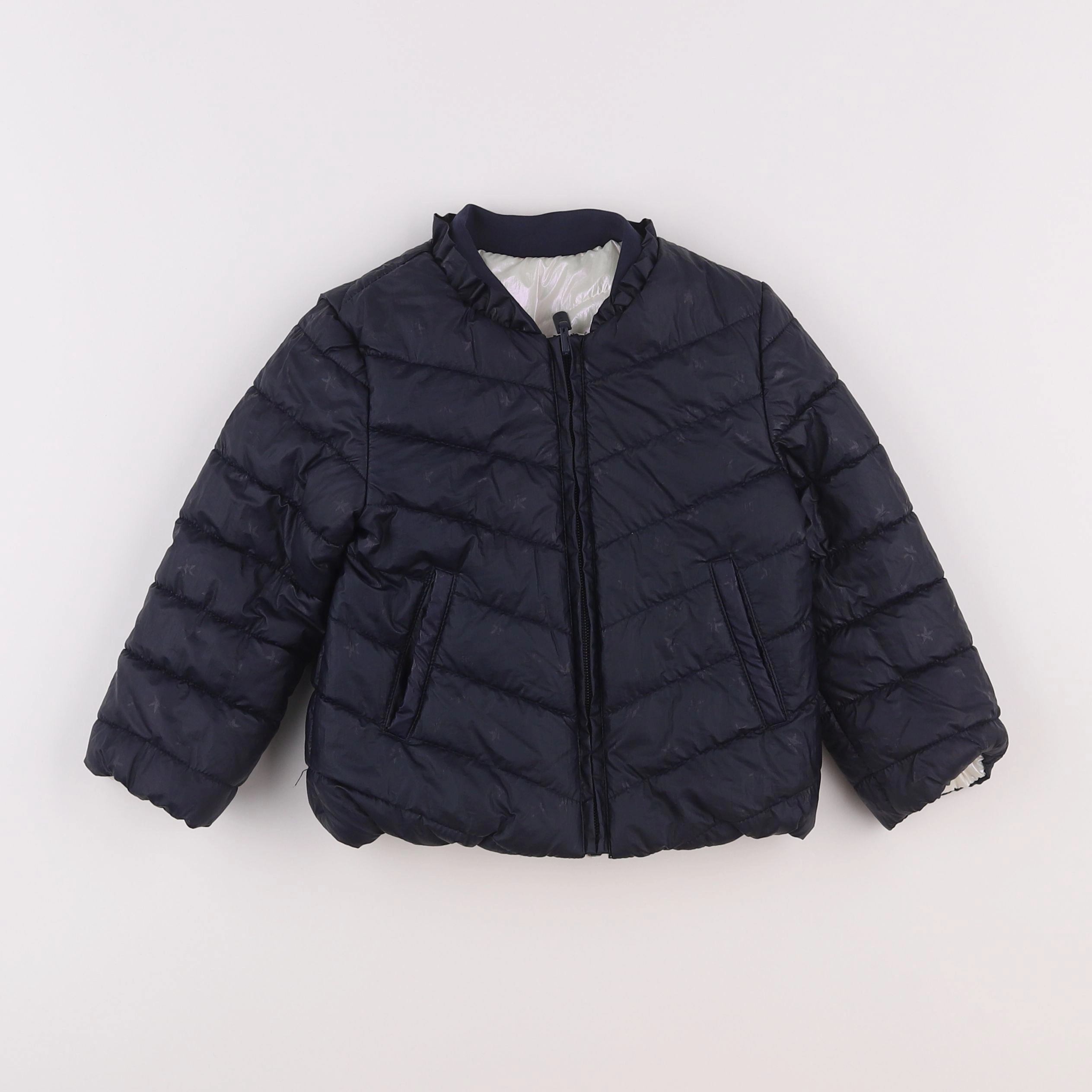 IKKS - doudoune réversible bleu - 18 mois