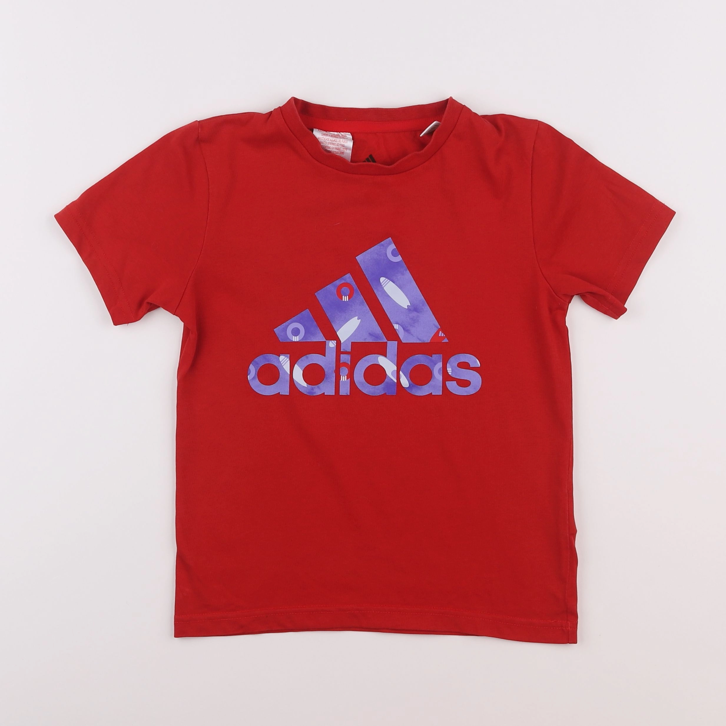 Adidas - tee-shirt rouge - 6/7 ans