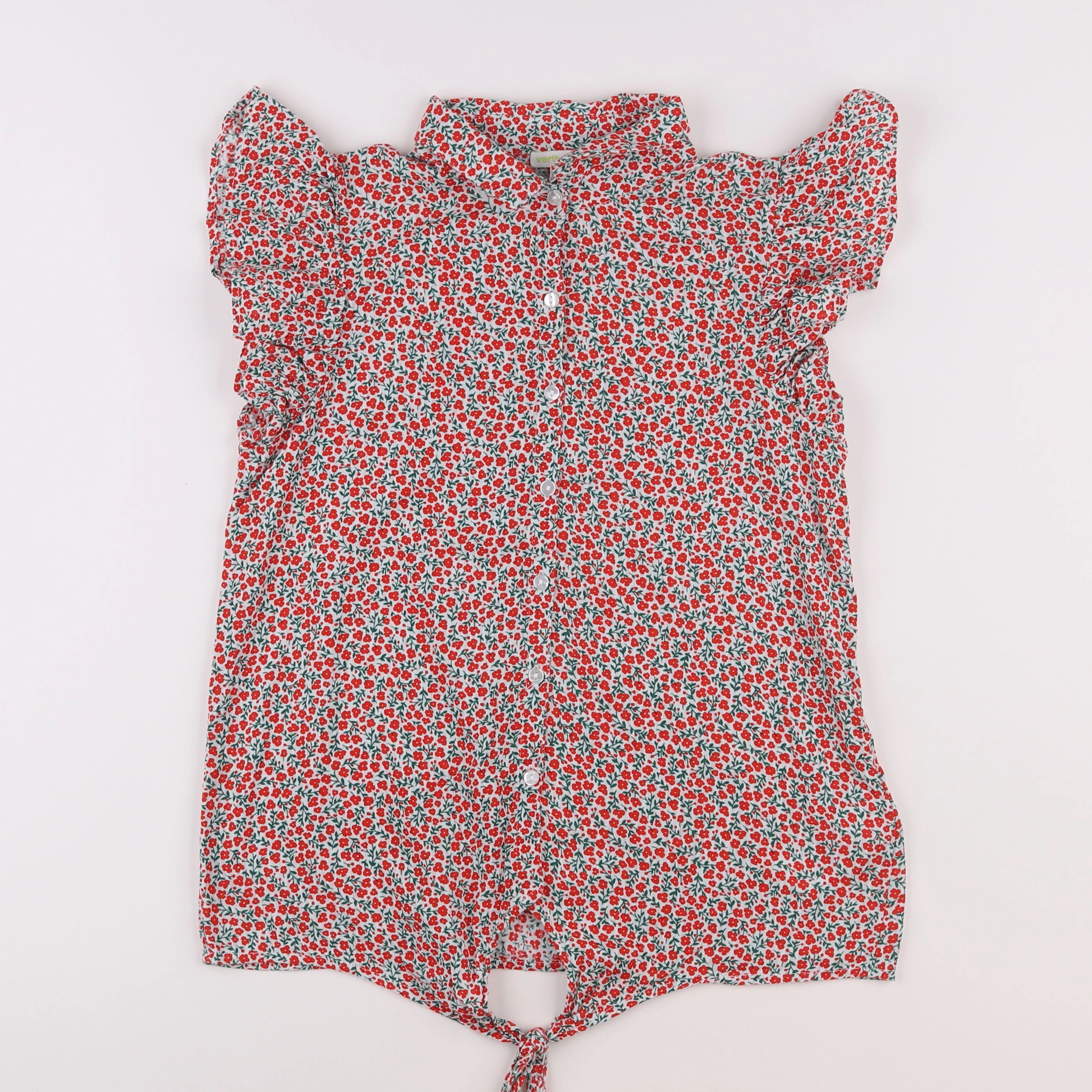 Vertbaudet - blouse rouge - 12 ans