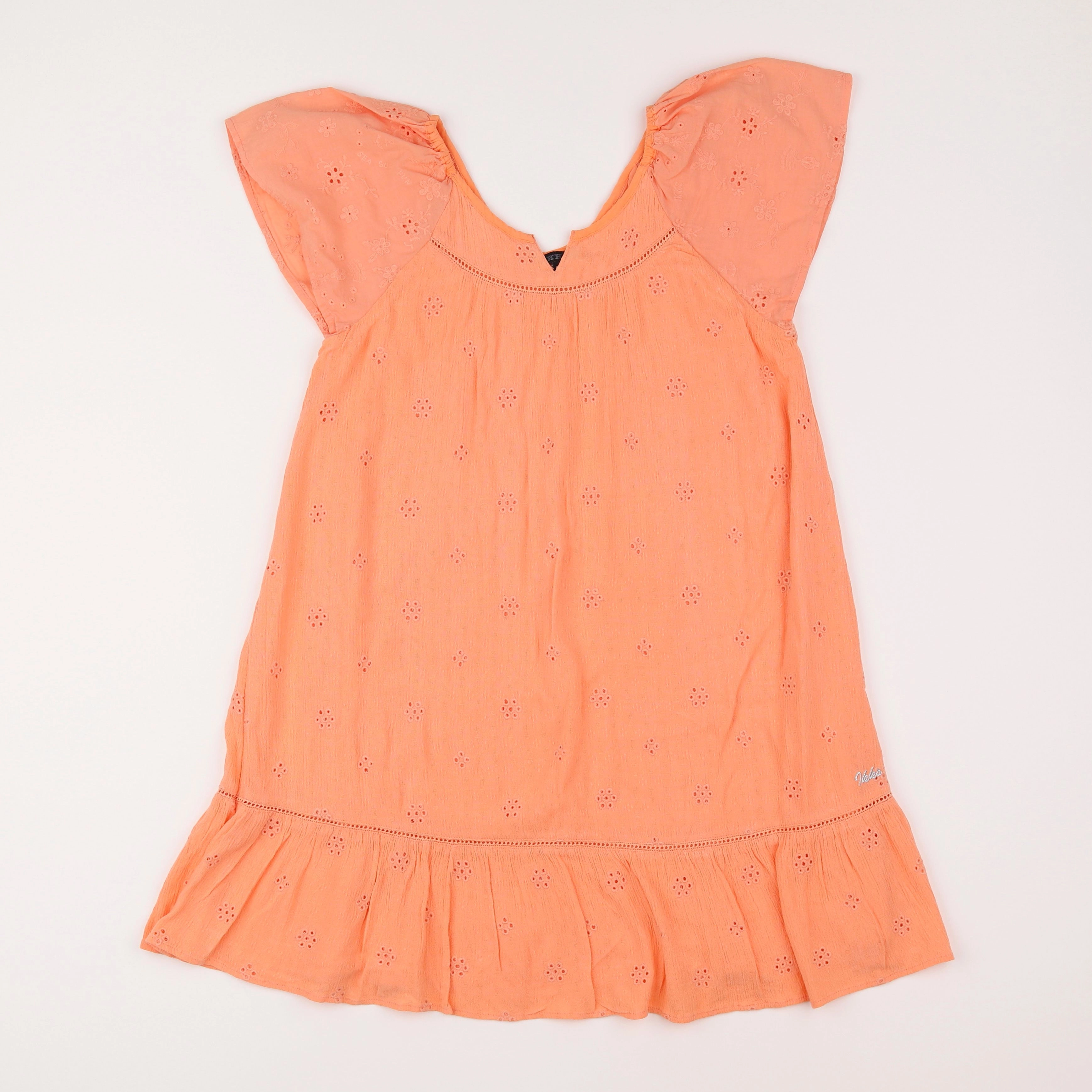 IKKS - robe orange - 10 ans