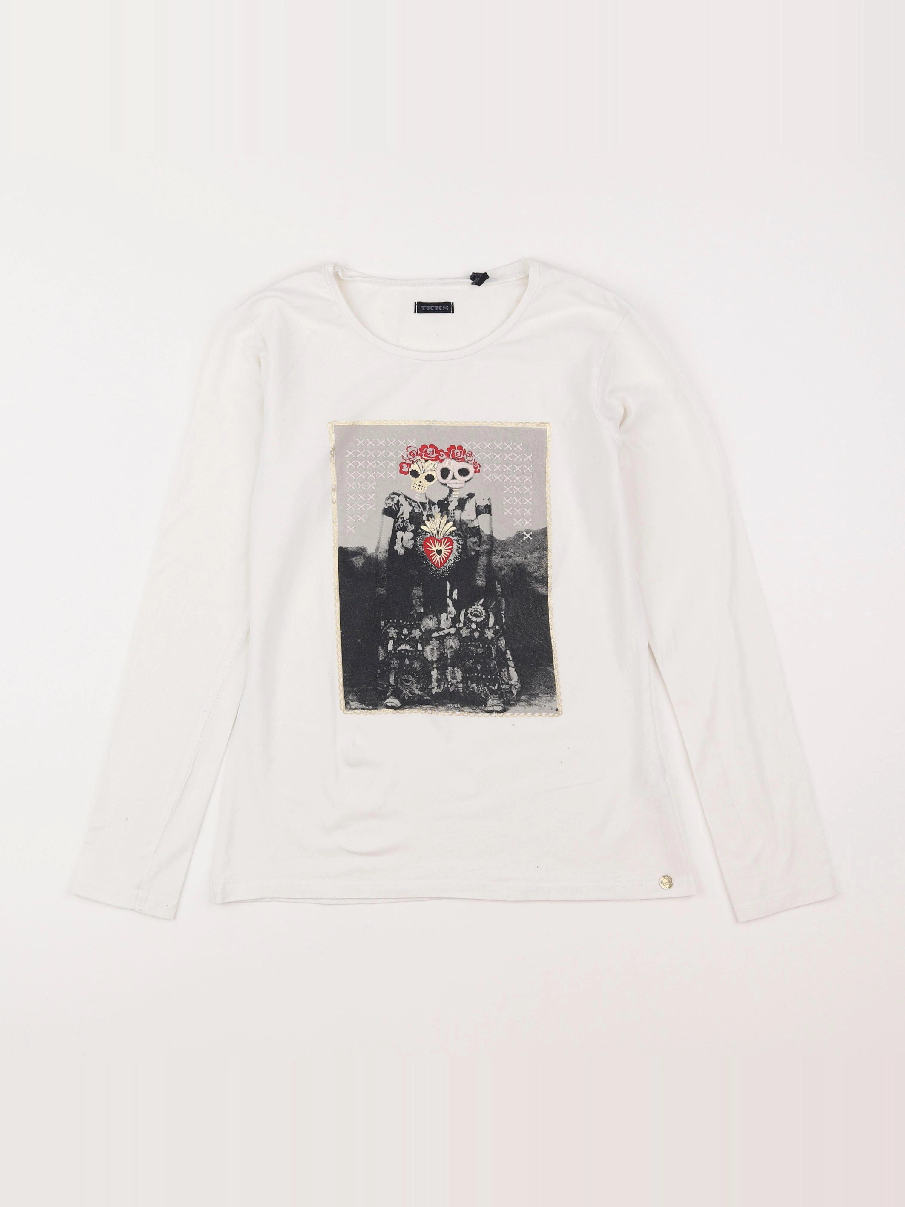 IKKS - tee-shirt blanc - 12 ans