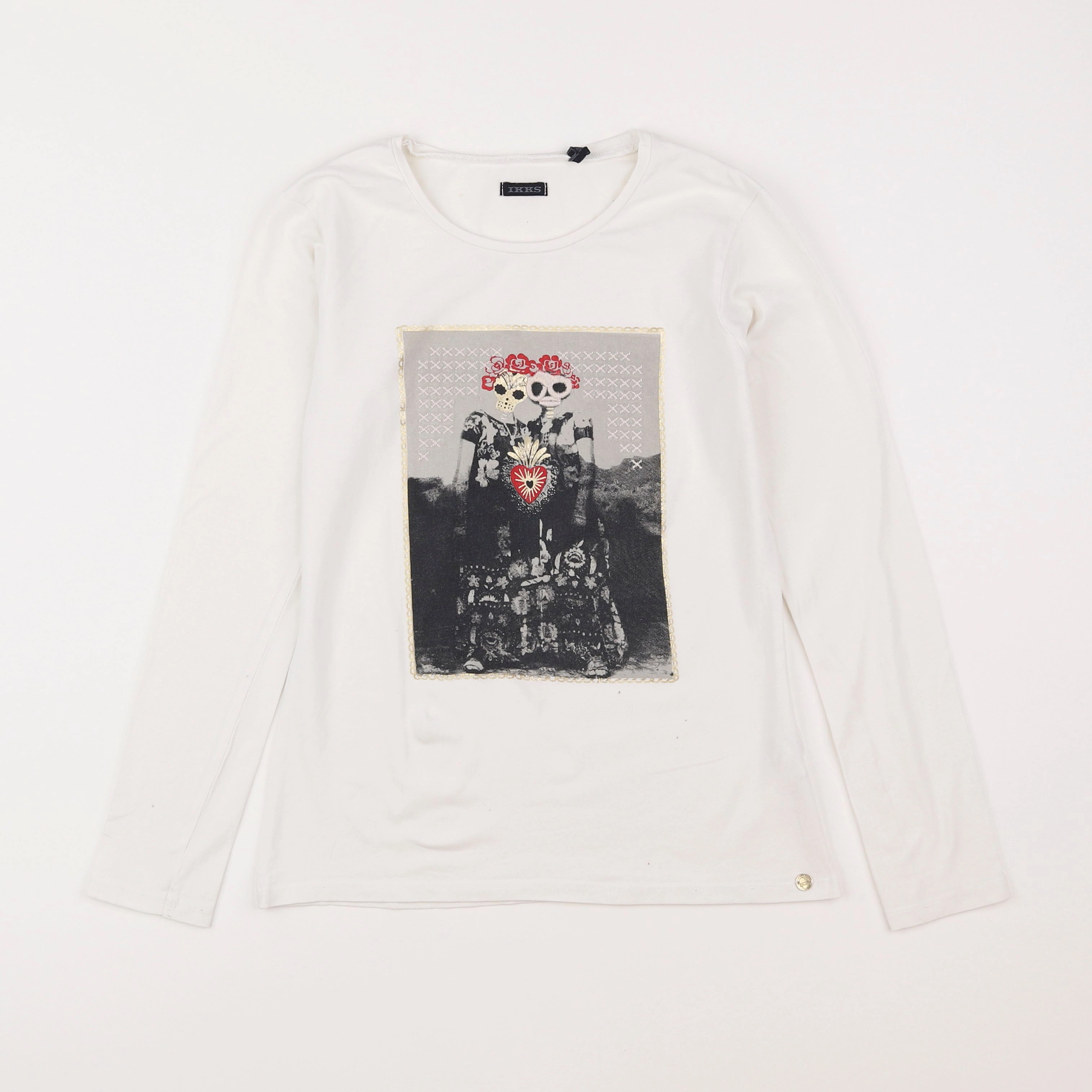 IKKS - tee-shirt blanc - 12 ans