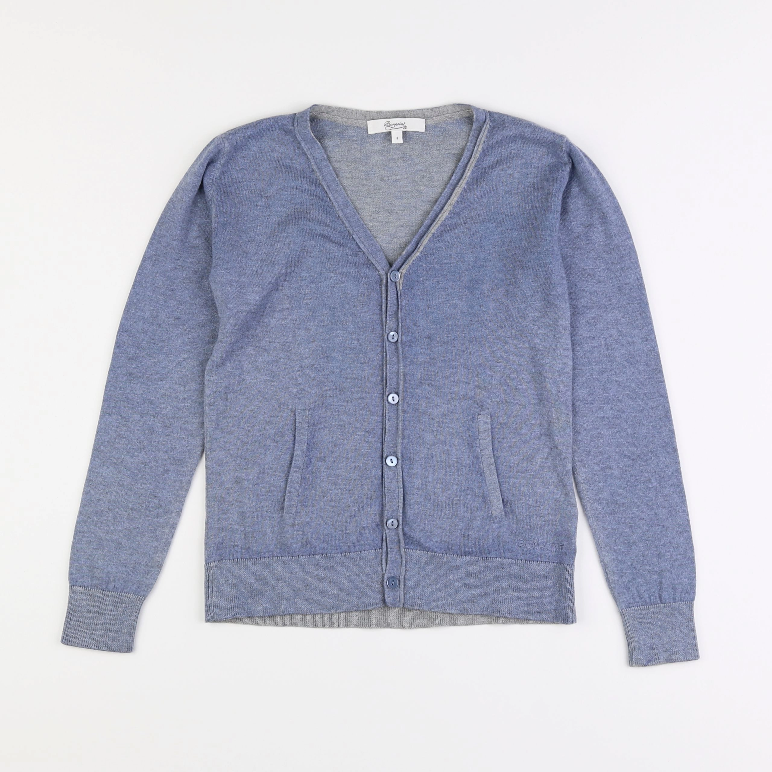 Bonpoint - gilet bleu - 8 ans