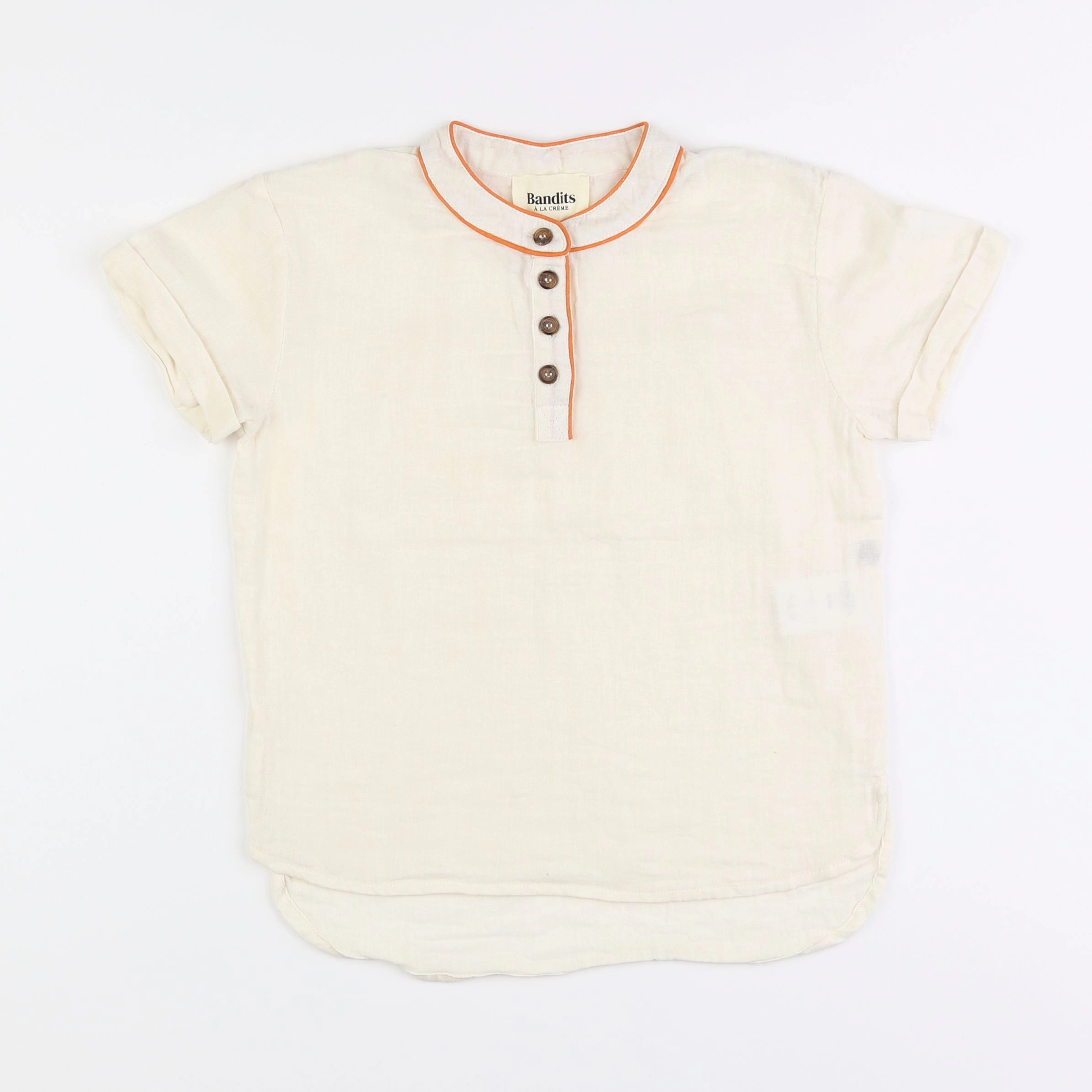 Bandits à la crème - chemise beige - 8 ans