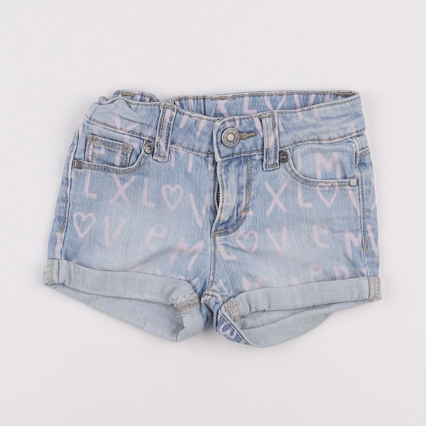 Benetton - short bleu - 2 ans