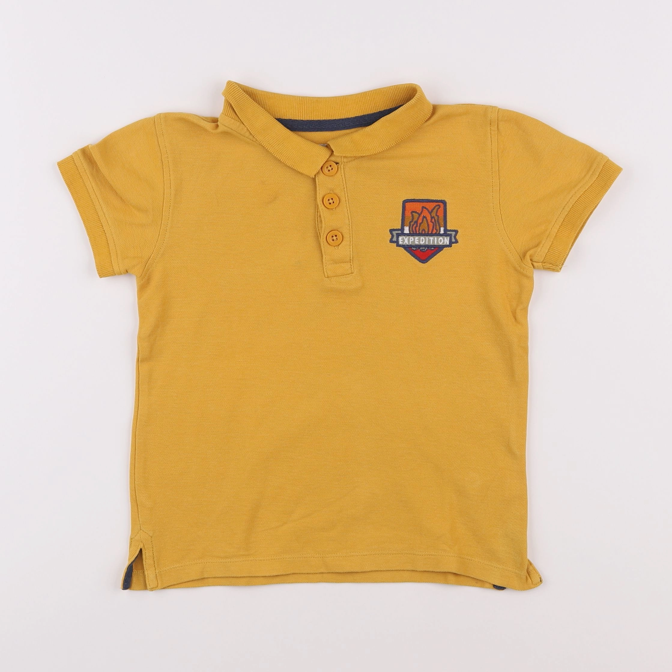 Vertbaudet - polo jaune - 6 ans