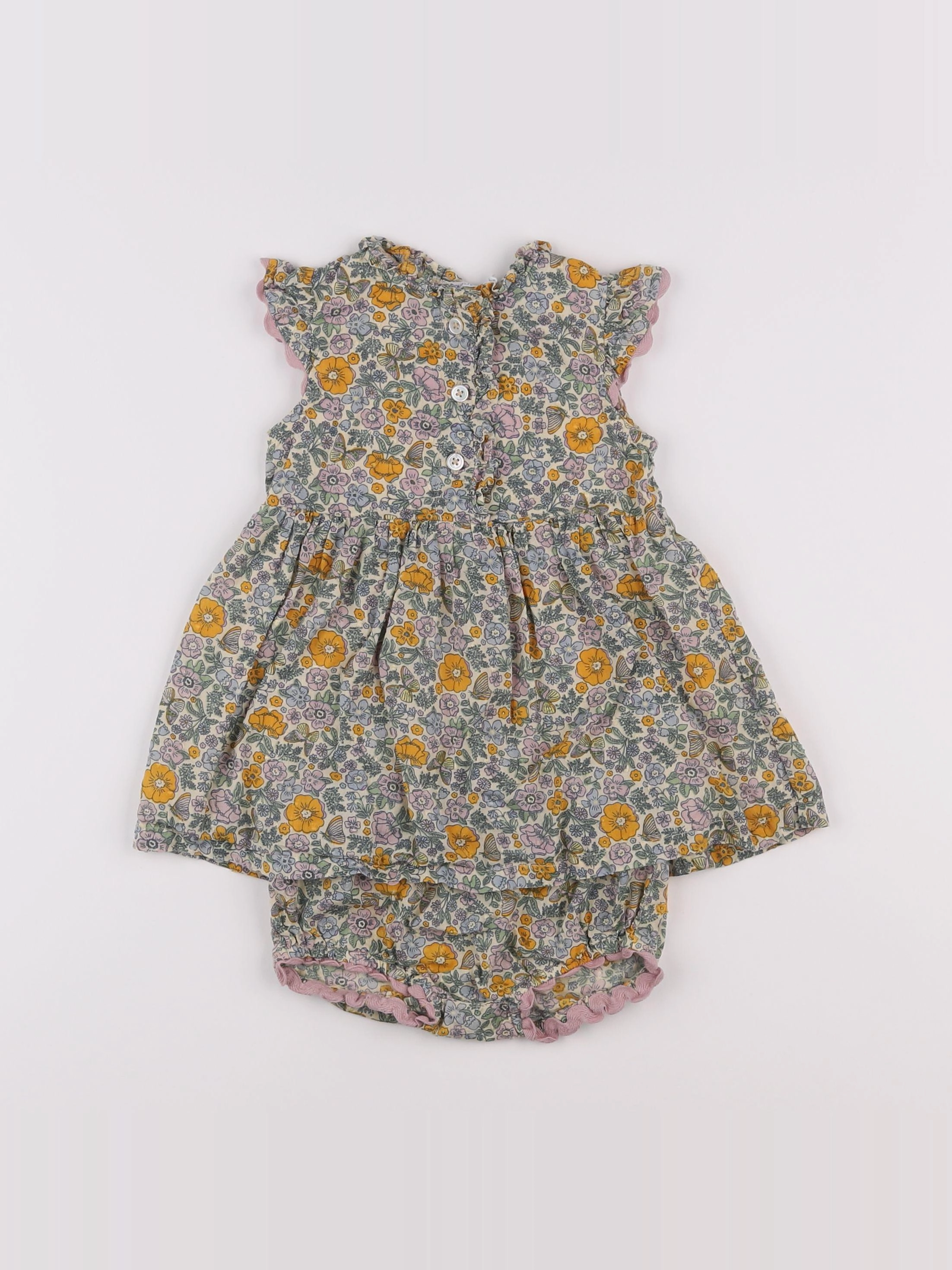 Boutchou - robe multicolore - 6 mois
