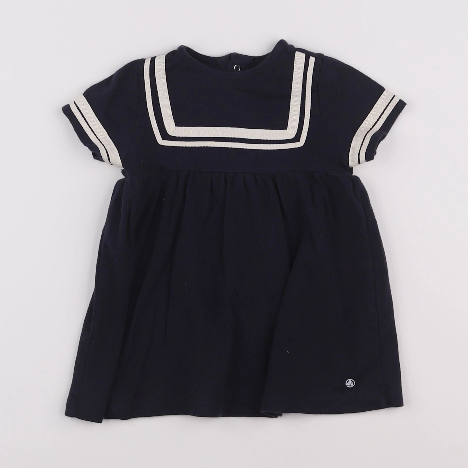 Petit Bateau - robe bleu - 6 mois