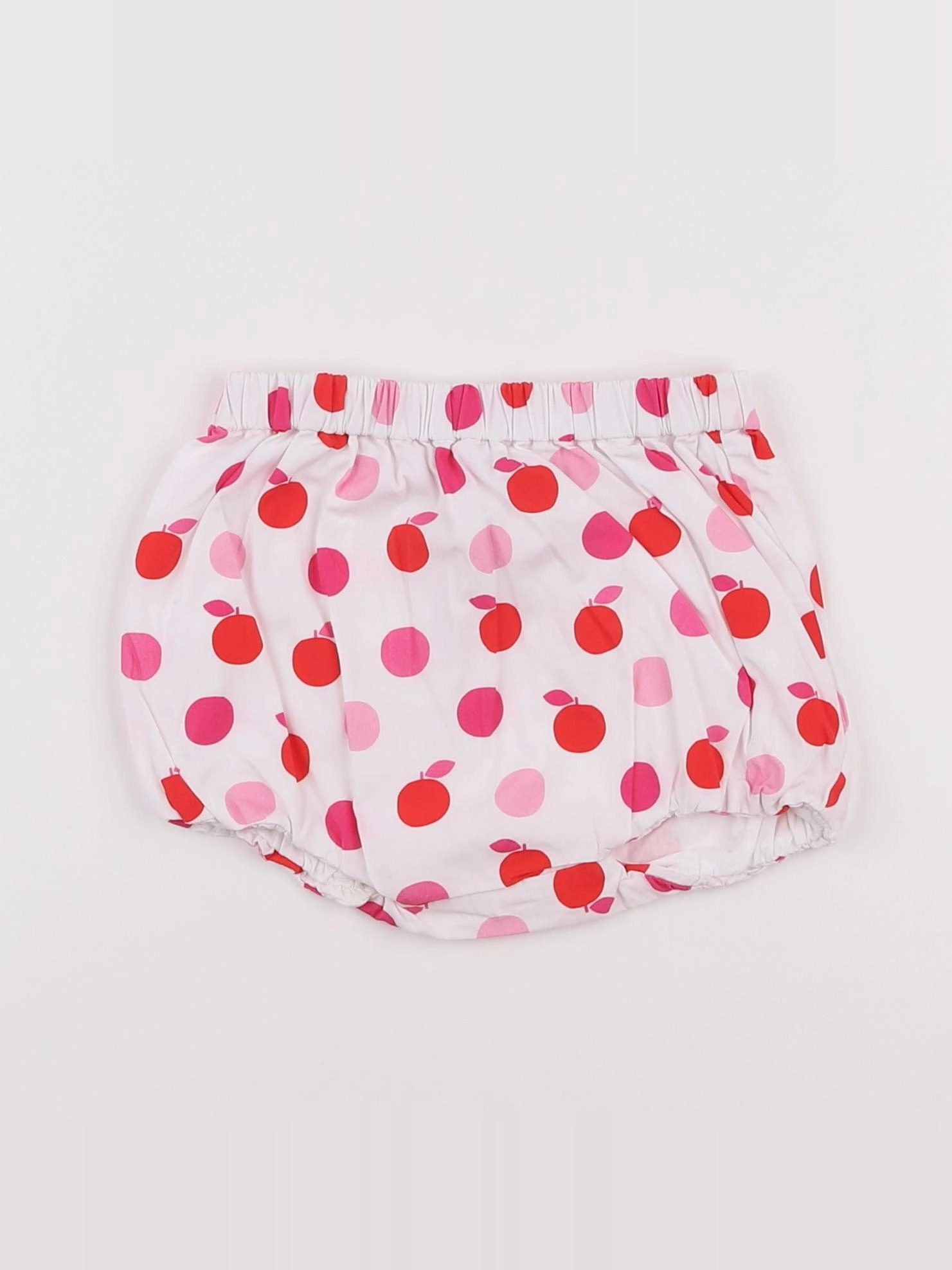 Jacadi - bloomer blanc, rose - 12 mois