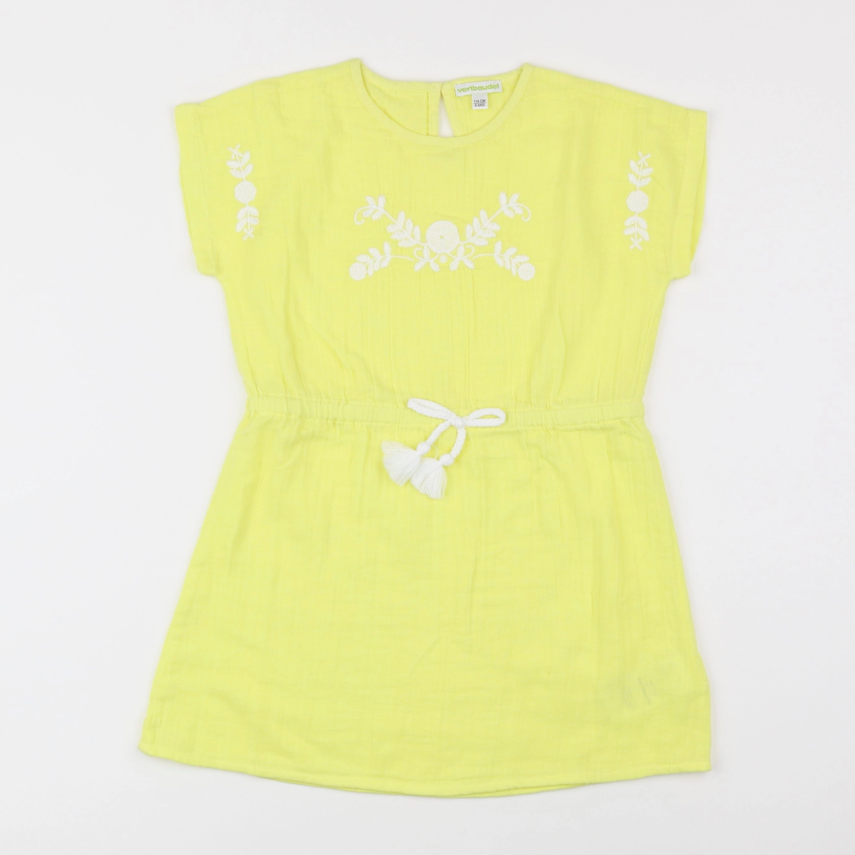 Vertbaudet - robe jaune - 6 ans