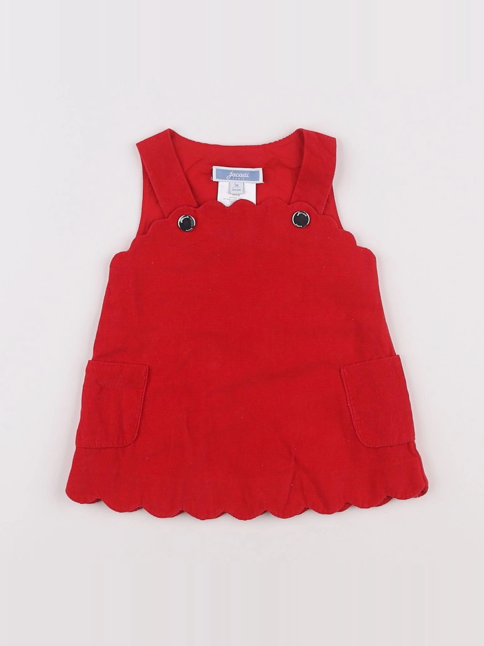 Jacadi - robe rouge - 1 mois