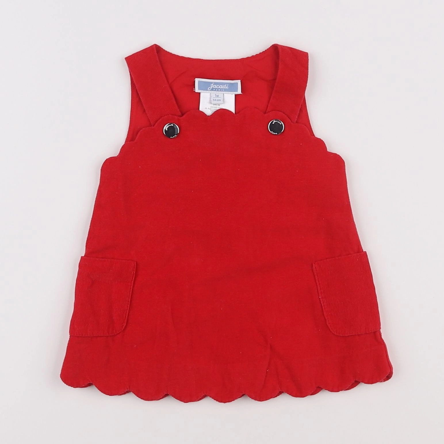 Jacadi - robe rouge - 1 mois