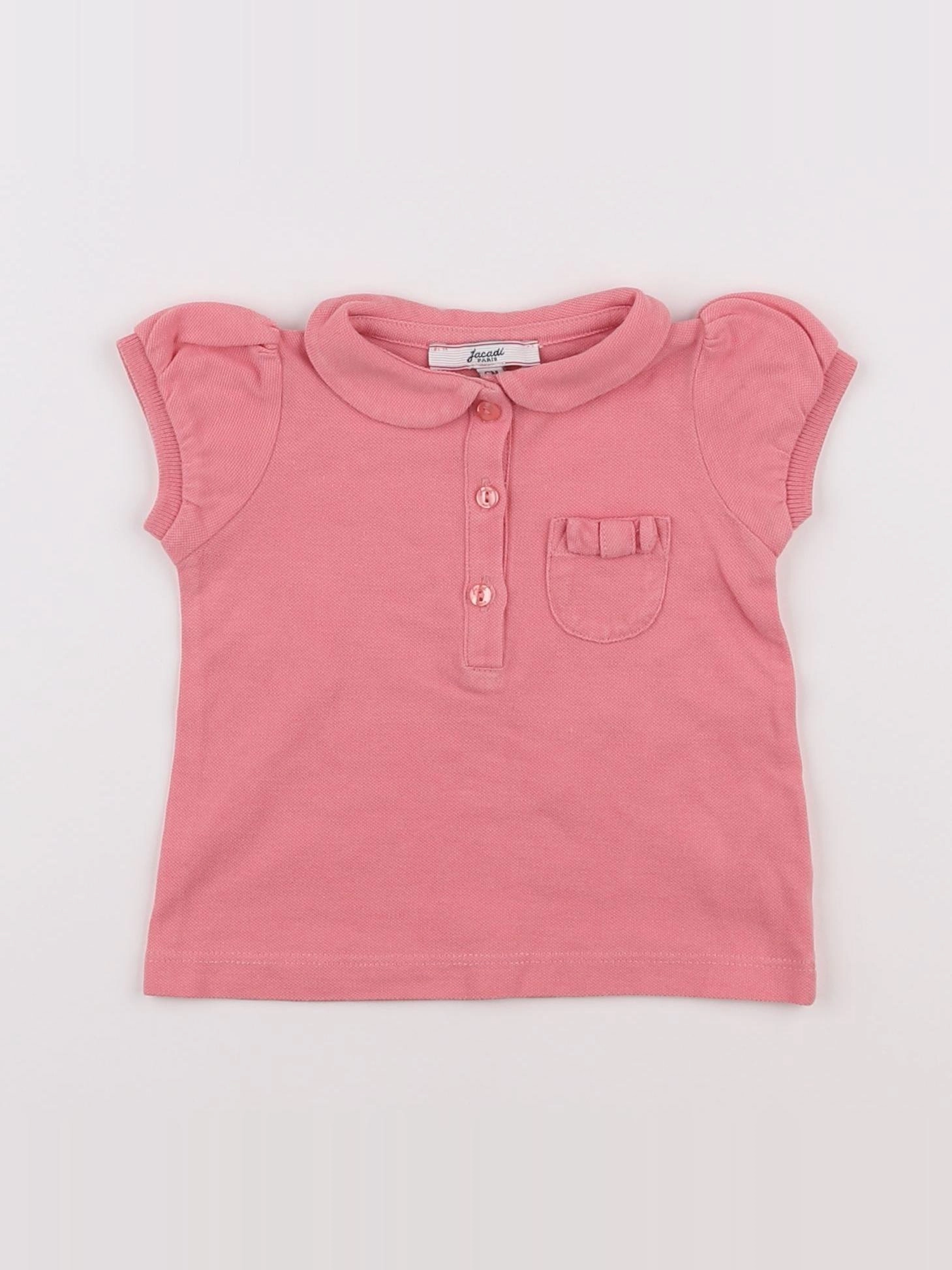 Jacadi - polo rose - 6 mois