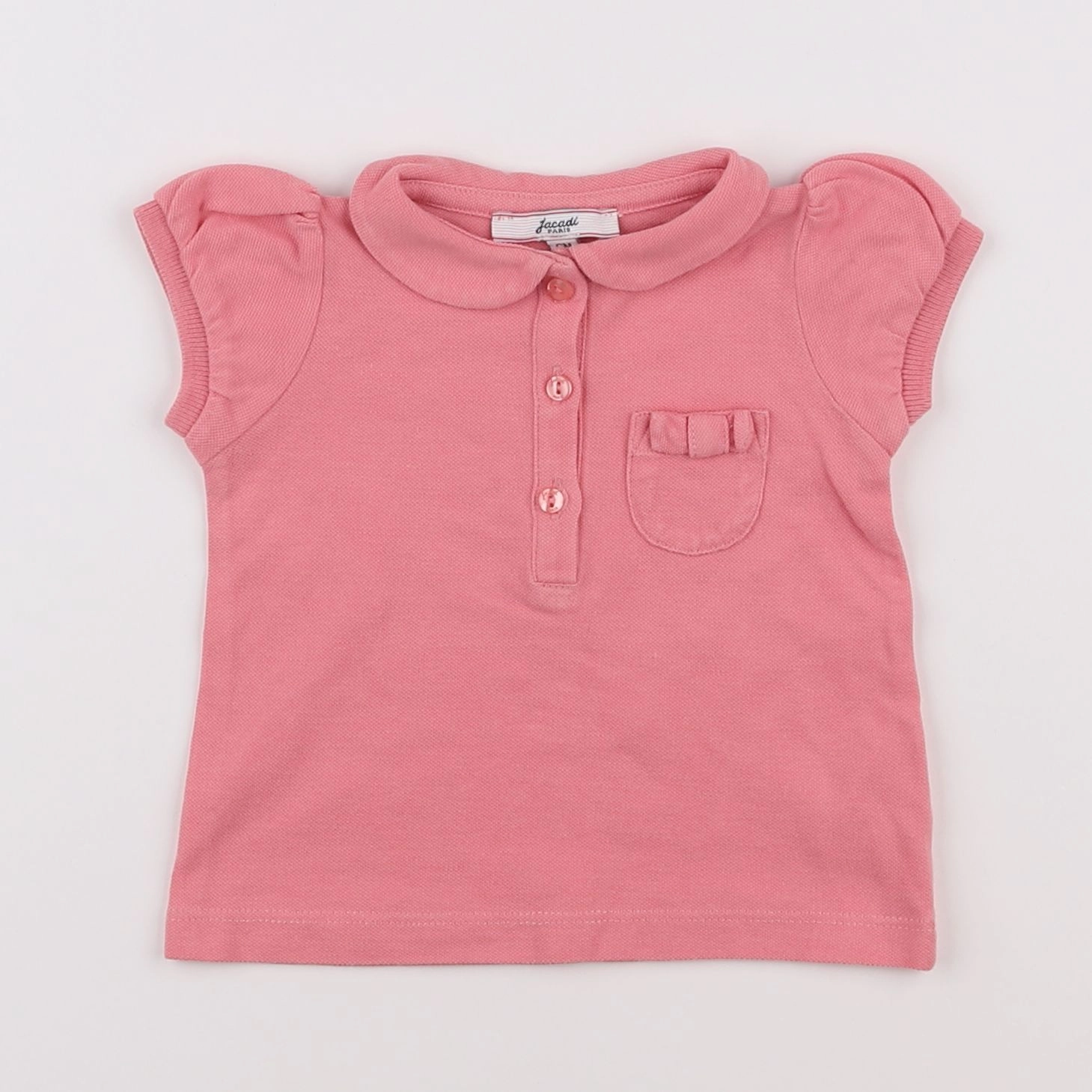 Jacadi - polo rose - 6 mois