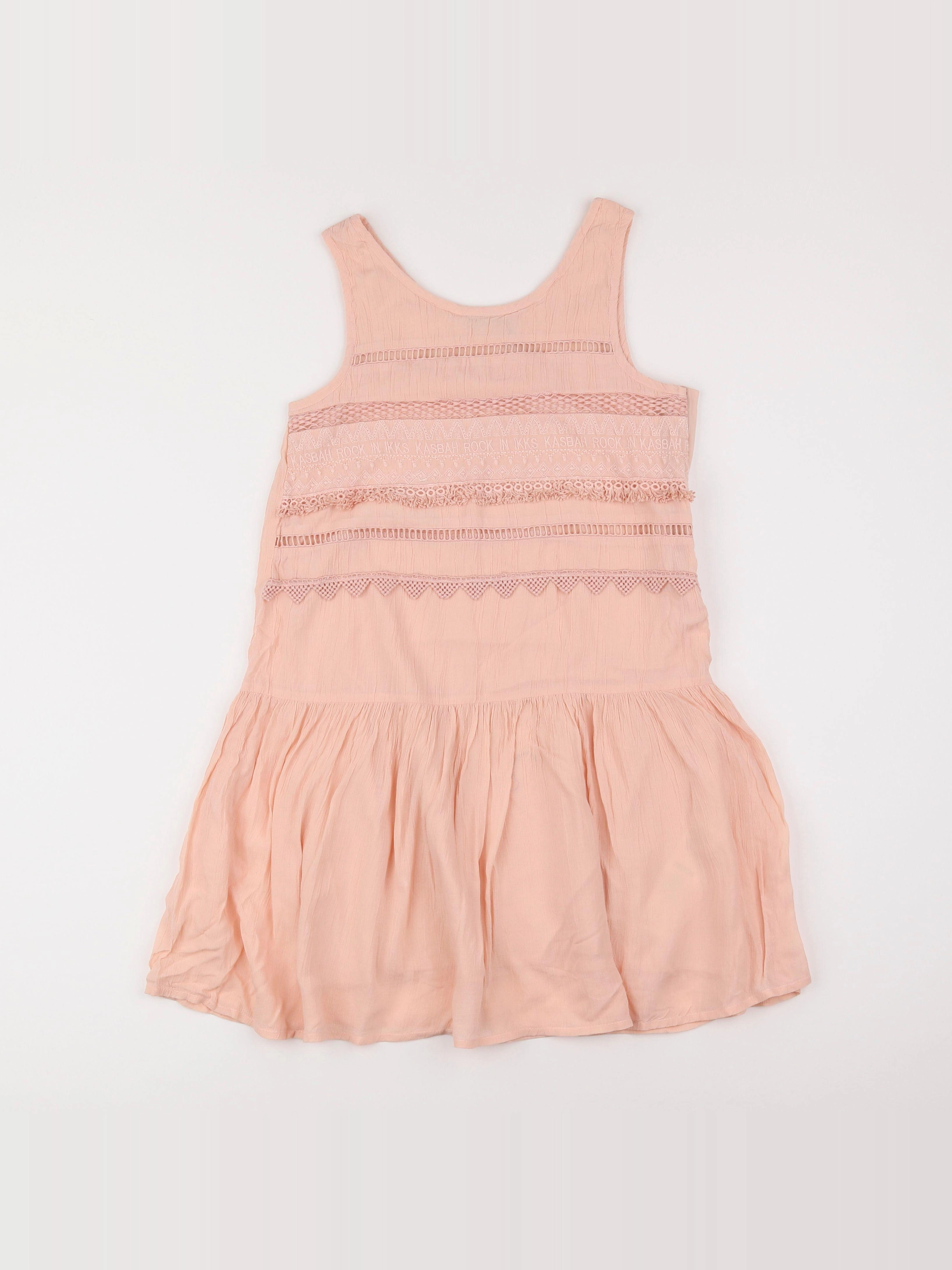 IKKS - robe rose - 10 ans