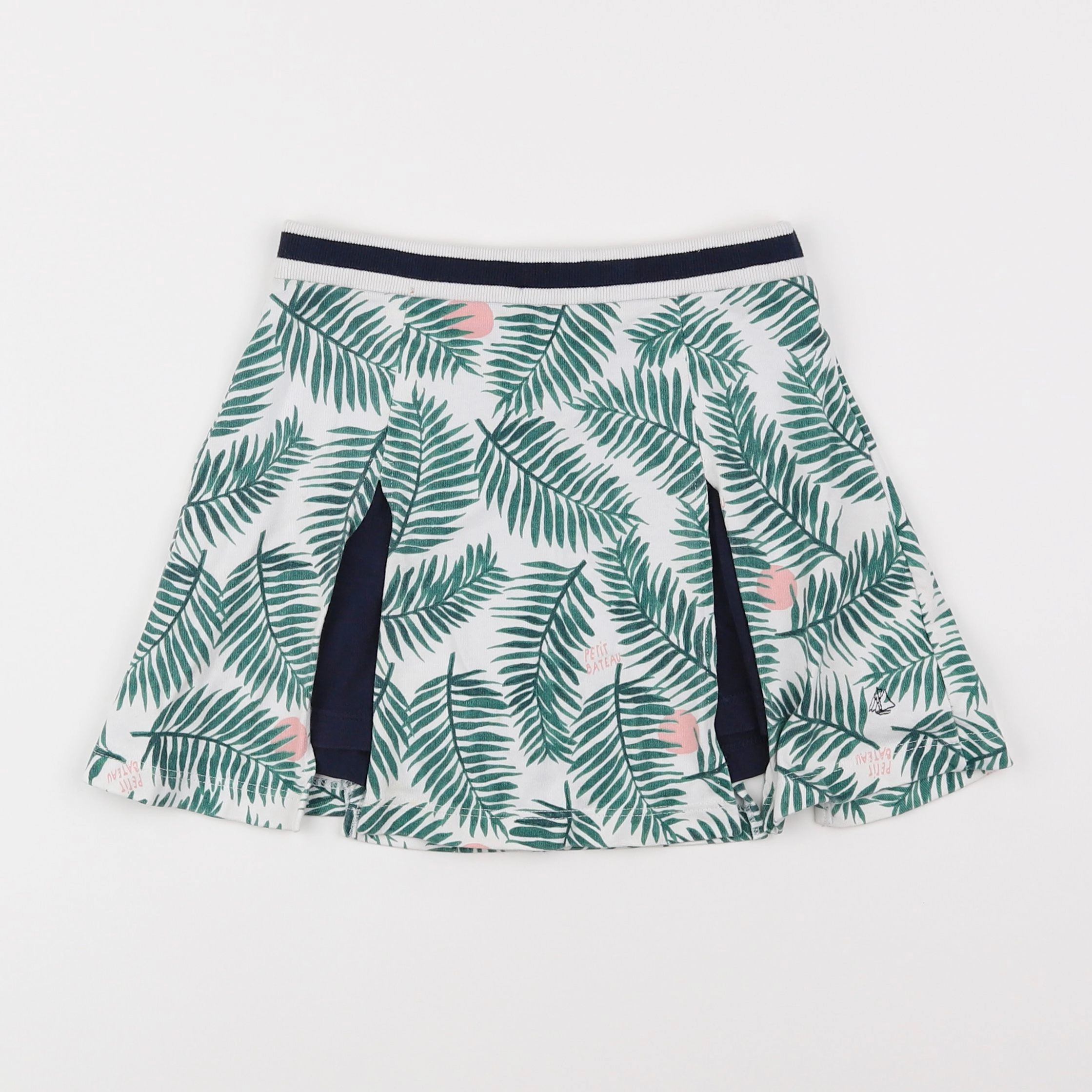 Petit Bateau - jupe short multicolore - 8 ans