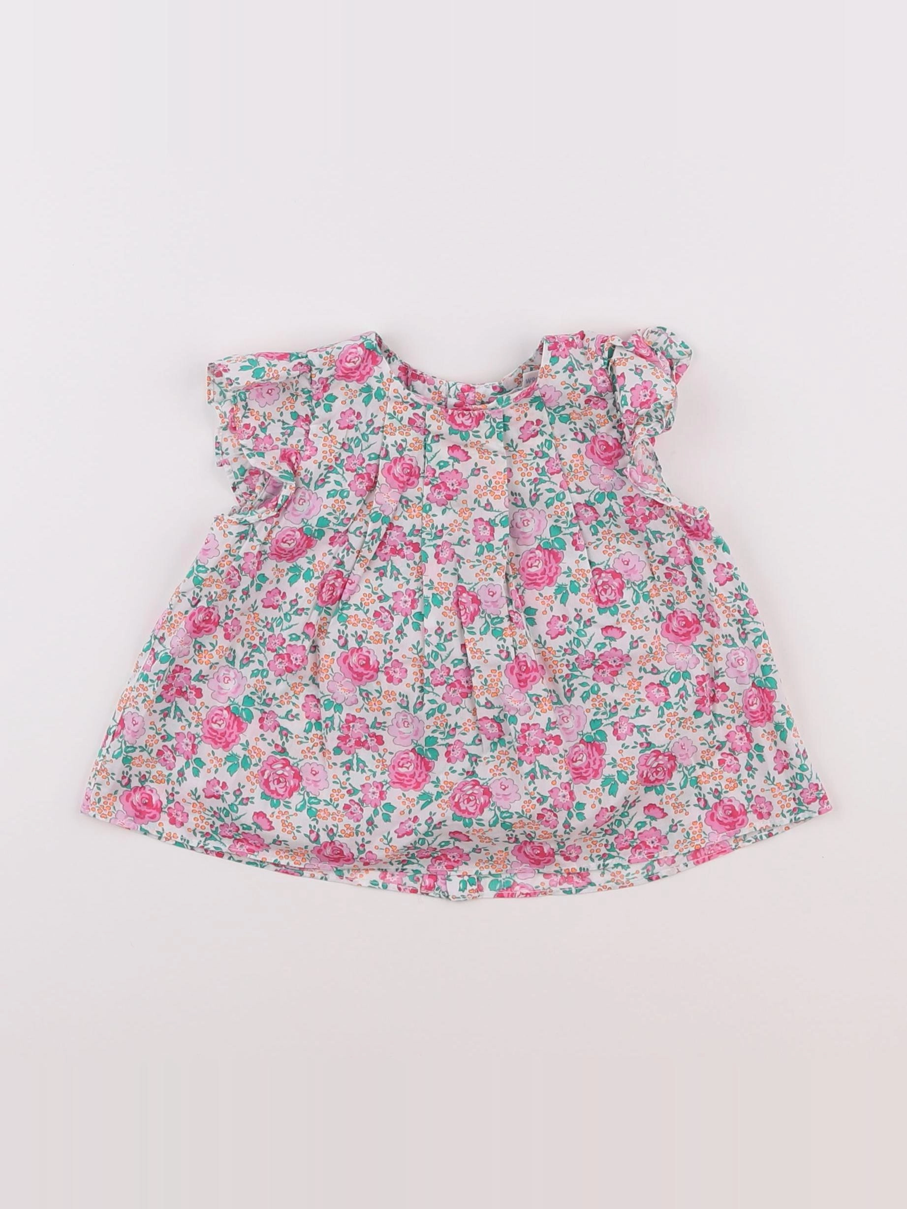 Jacadi - blouse liberty rose - 6 mois