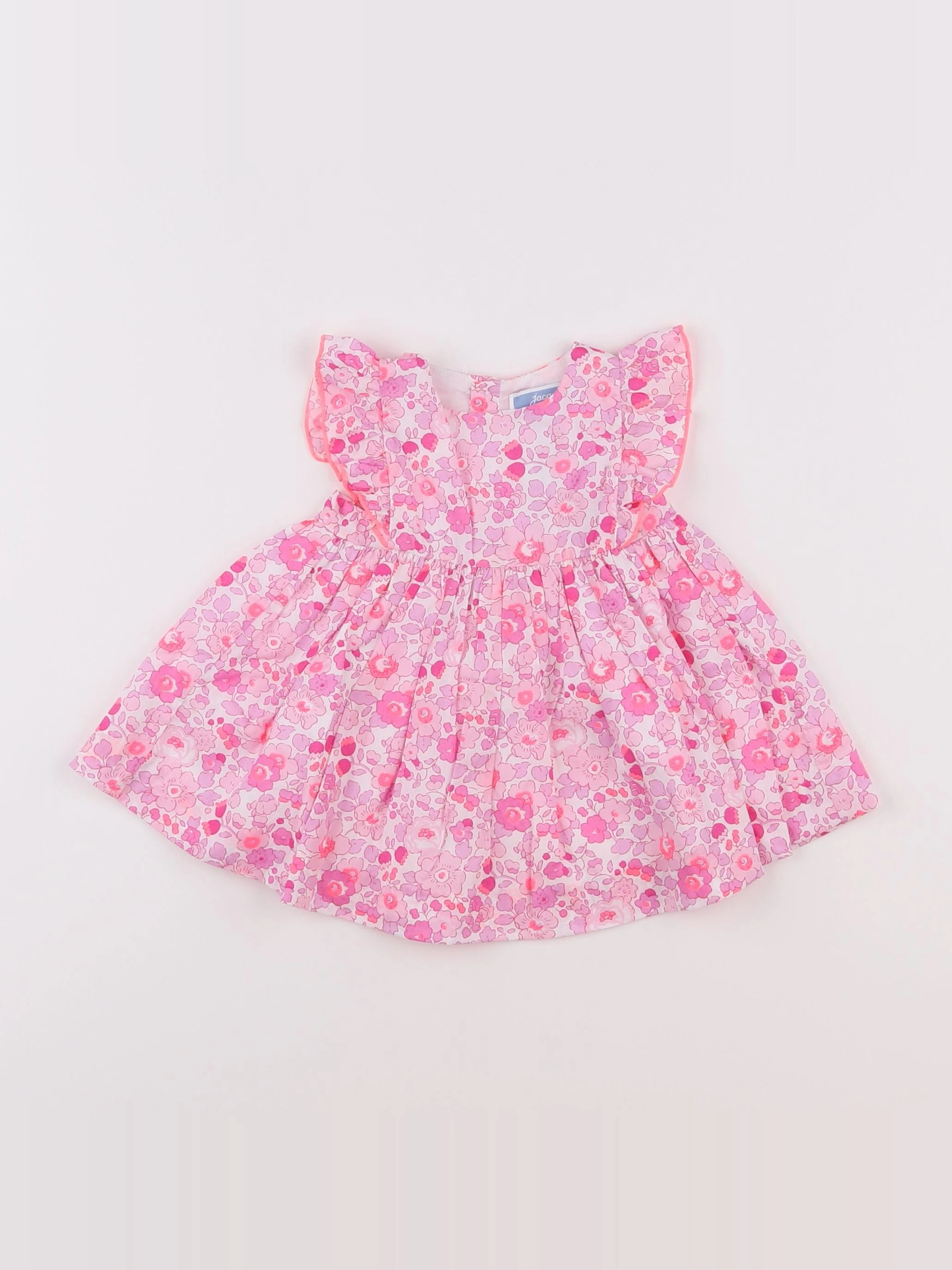 Jacadi - robe liberty rose - 3 mois