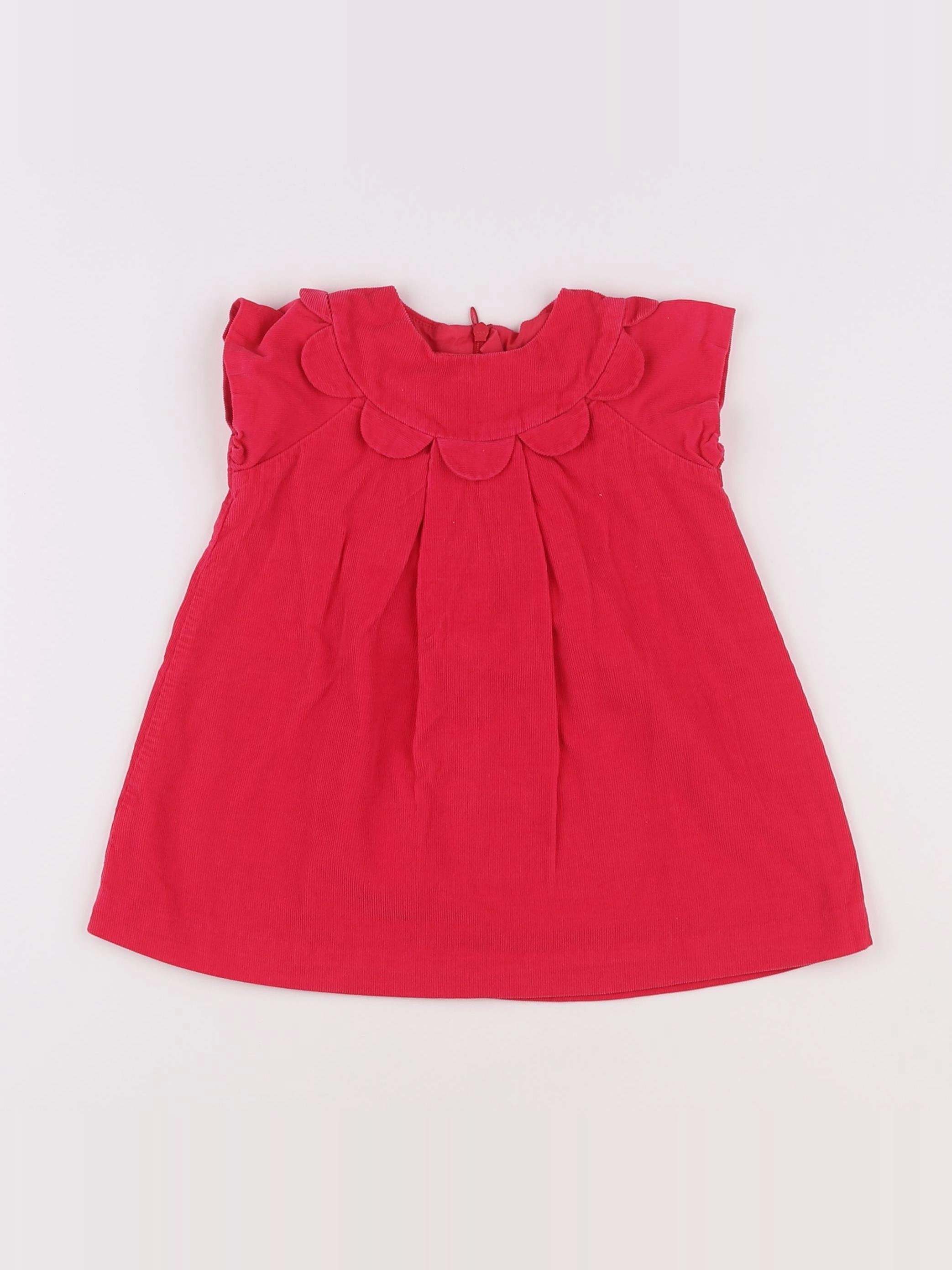 Jacadi - robe rose - 12 mois