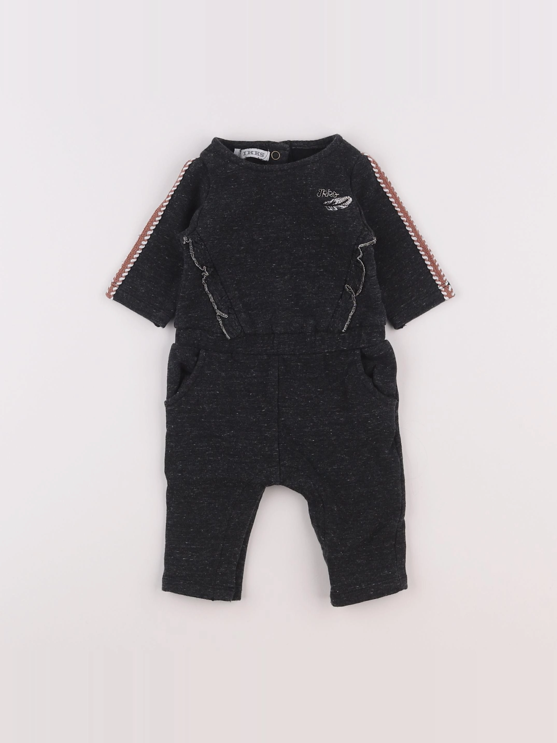 IKKS - combinaison gris - 3 mois