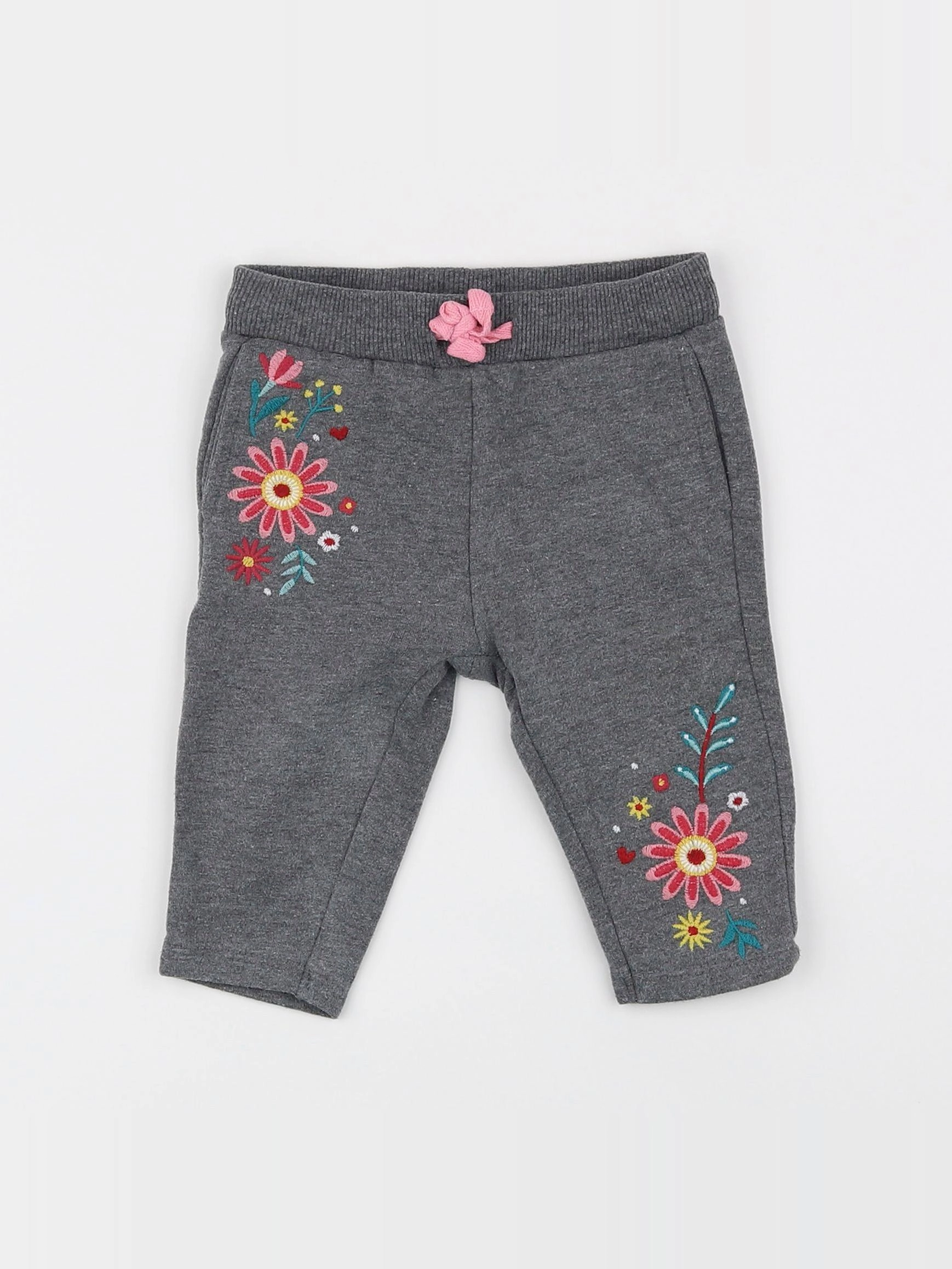 H&M - pantalon gris - 3/6 mois