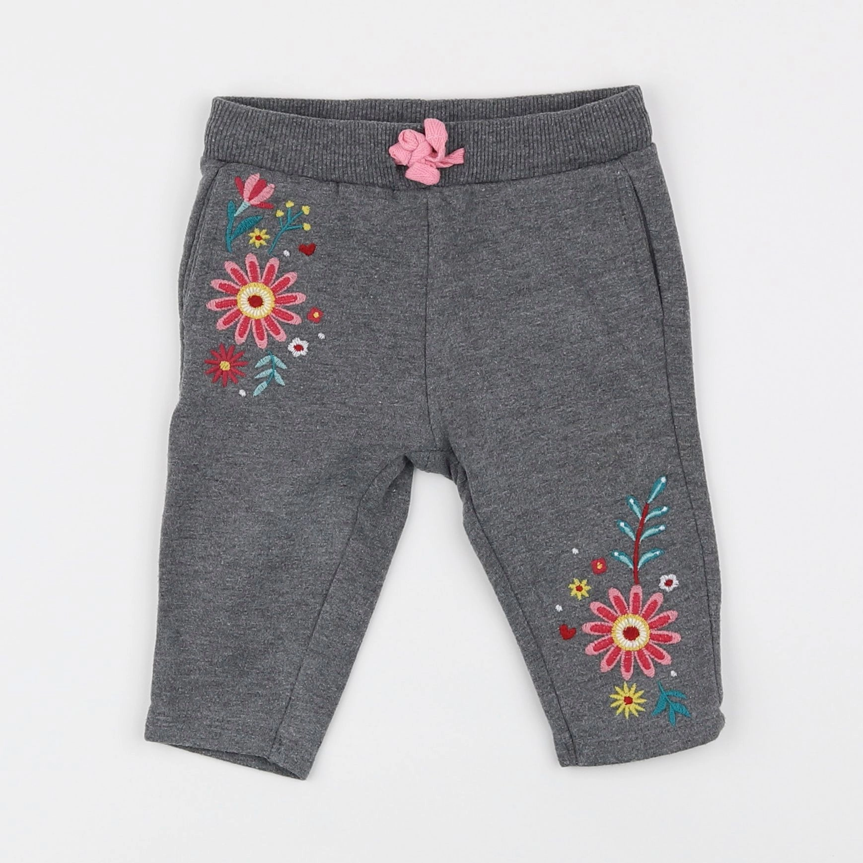 H&M - pantalon gris - 3/6 mois