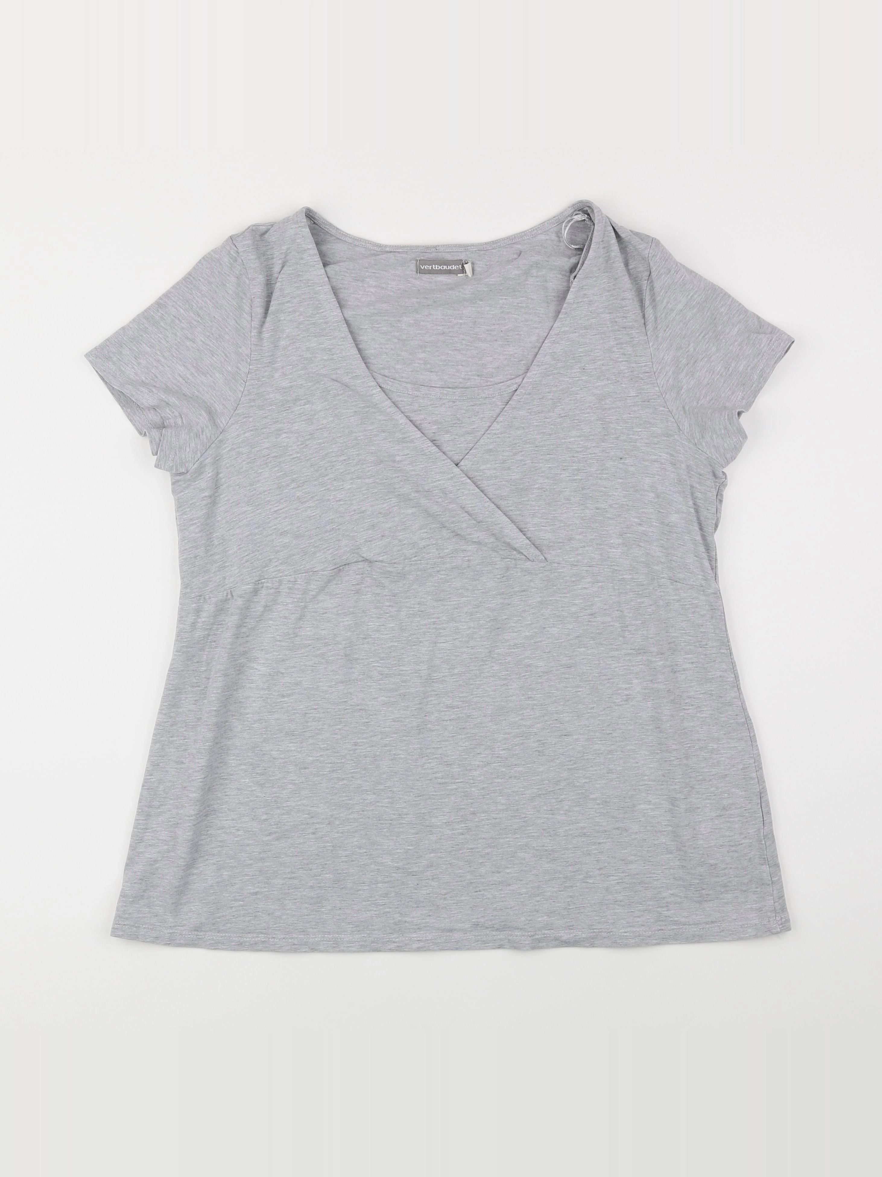 Vertbaudet - tee-shirt allaitement, grossesse gris - 46 à 48