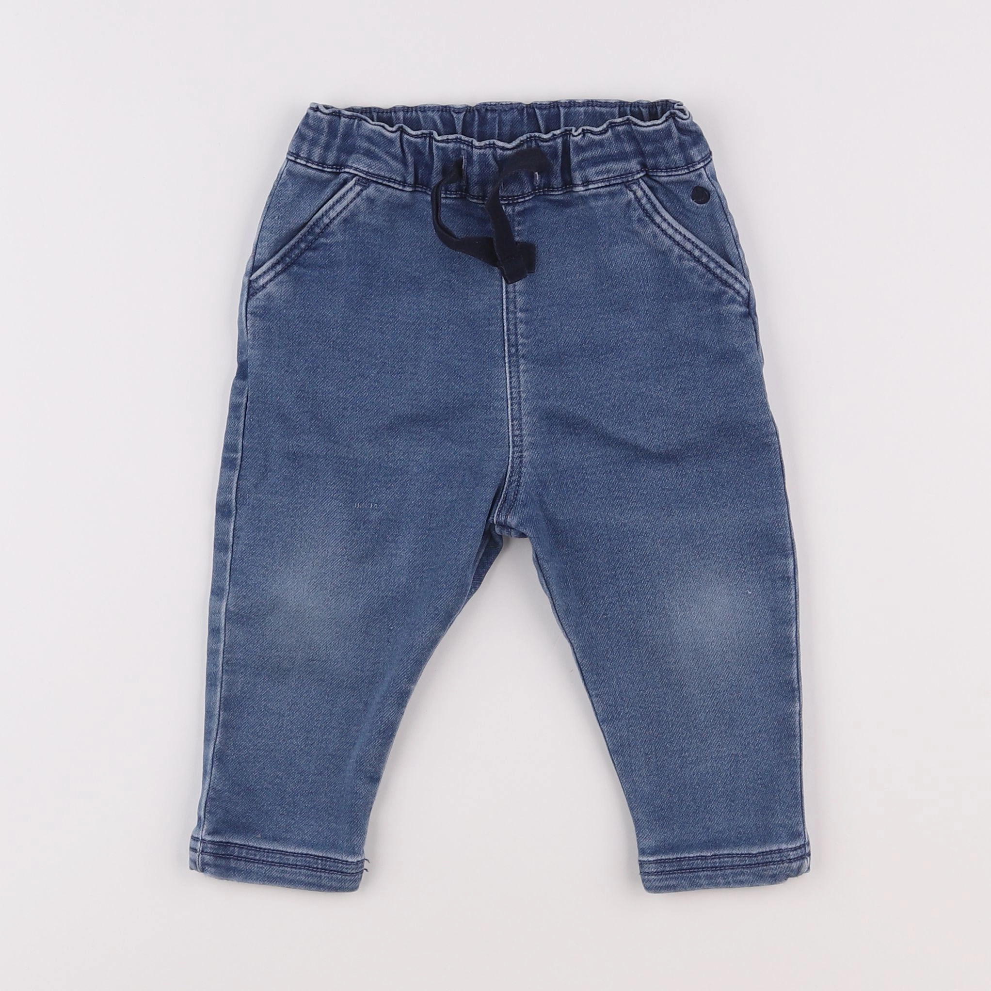 Petit Bateau - jean bleu - 12 mois