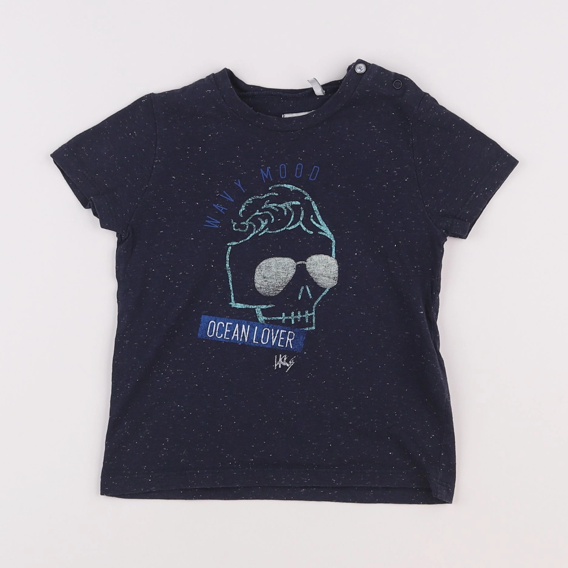 IKKS - tee-shirt bleu - 18 mois
