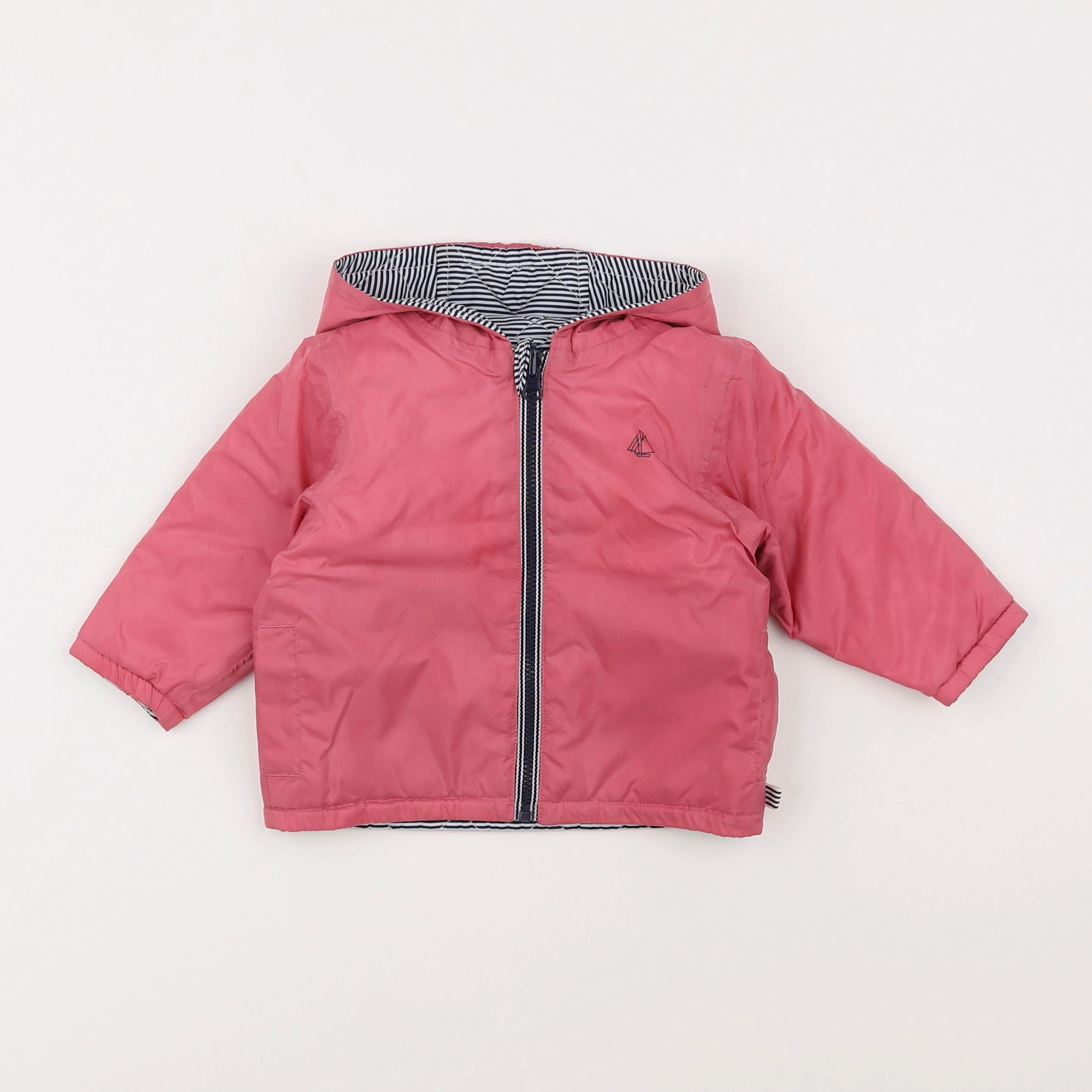 Petit Bateau - imperméable rose - 6 mois