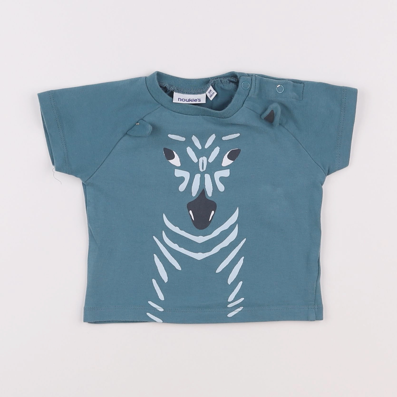 Noukie's - tee-shirt bleu - 6 mois