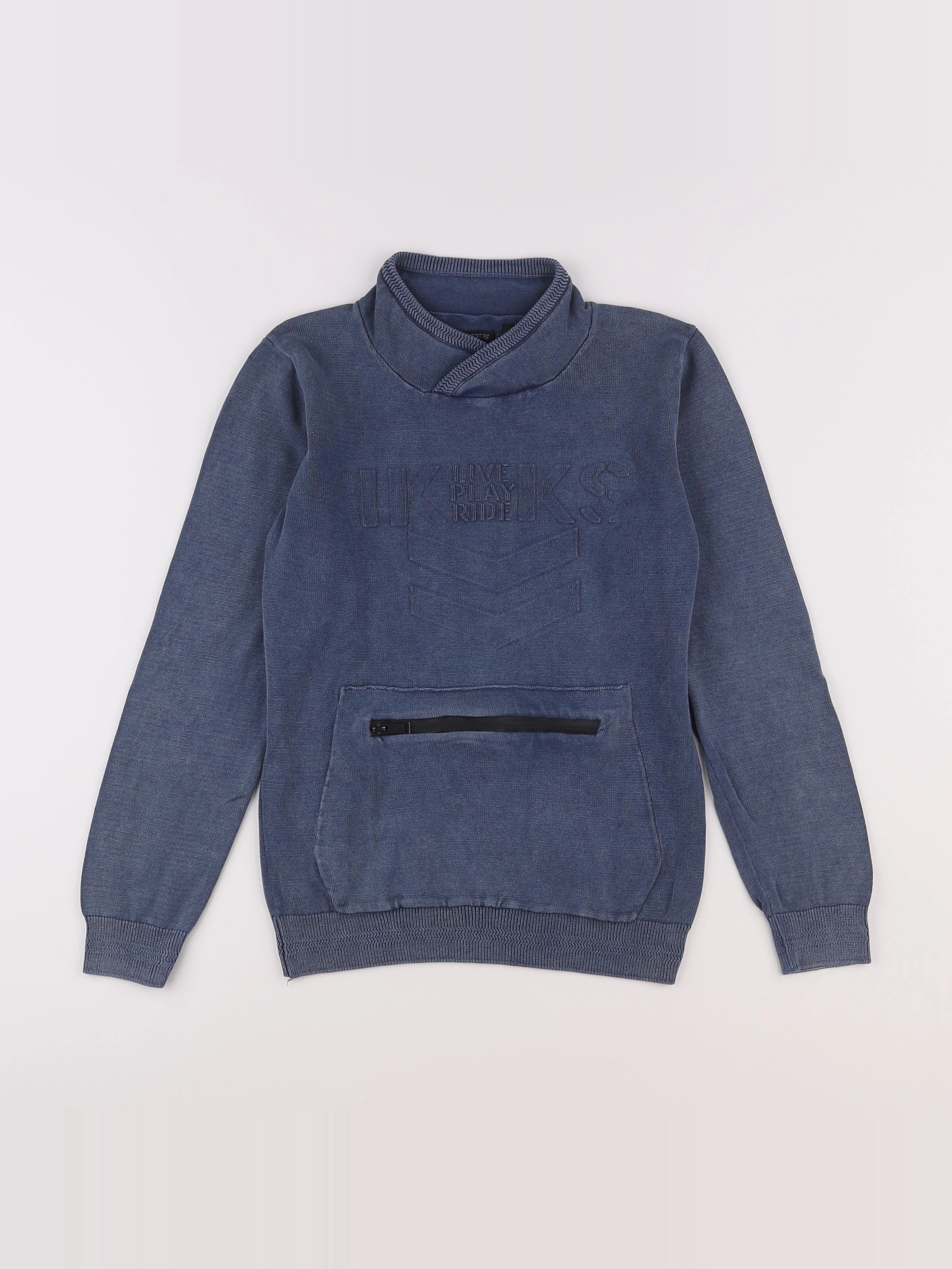 IKKS - sweat bleu - 10 ans