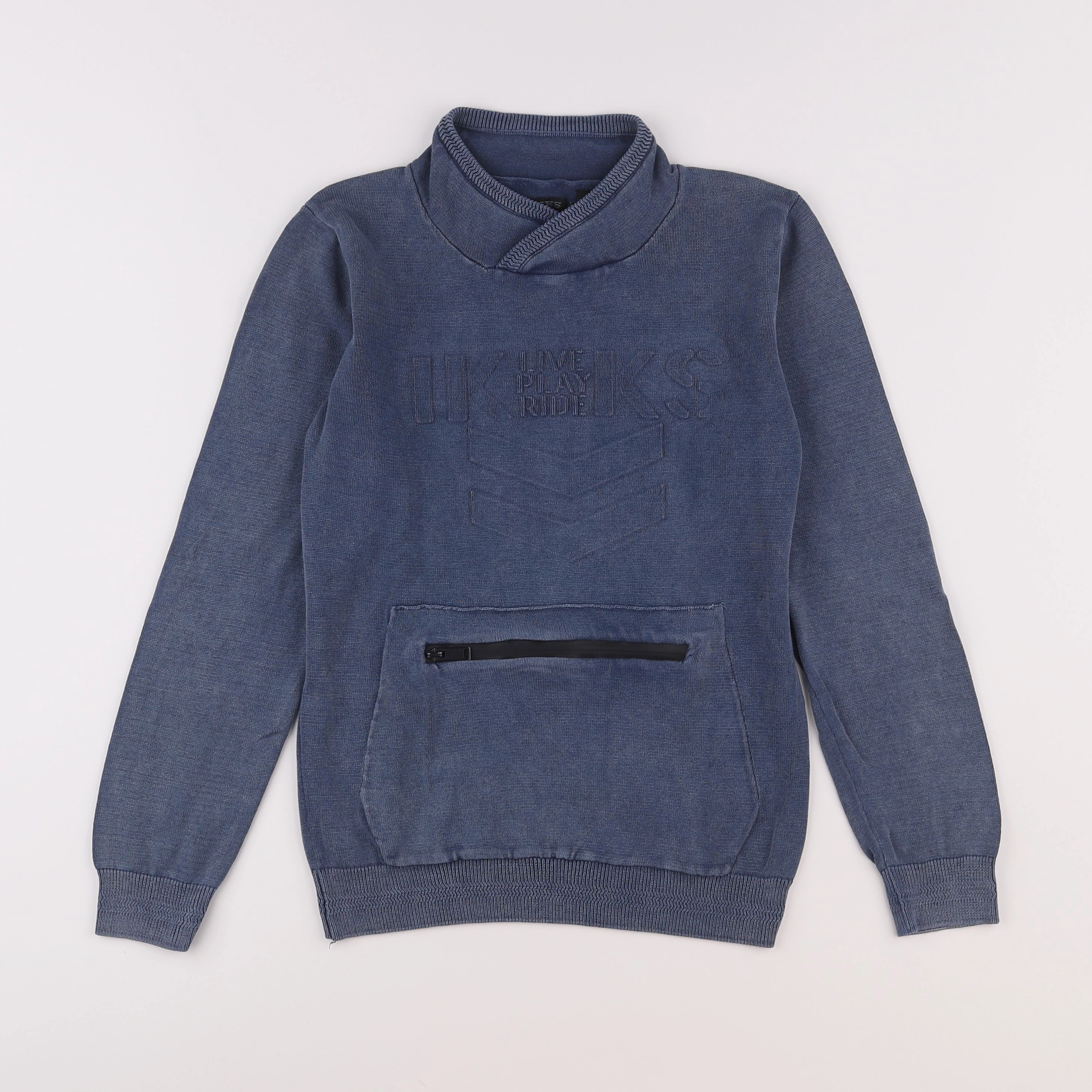 IKKS - sweat bleu - 10 ans