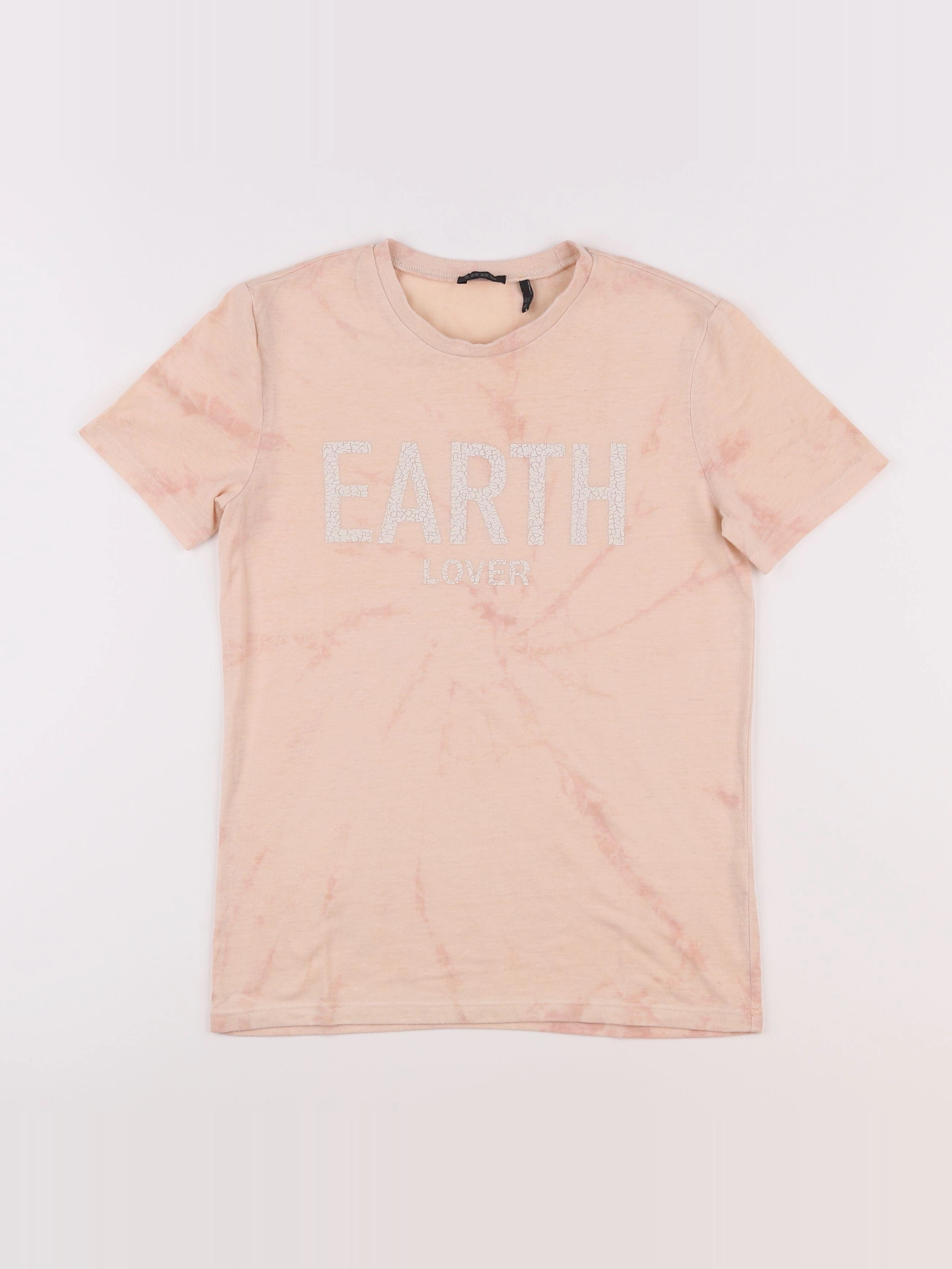 IKKS - tee-shirt rose - 10 ans