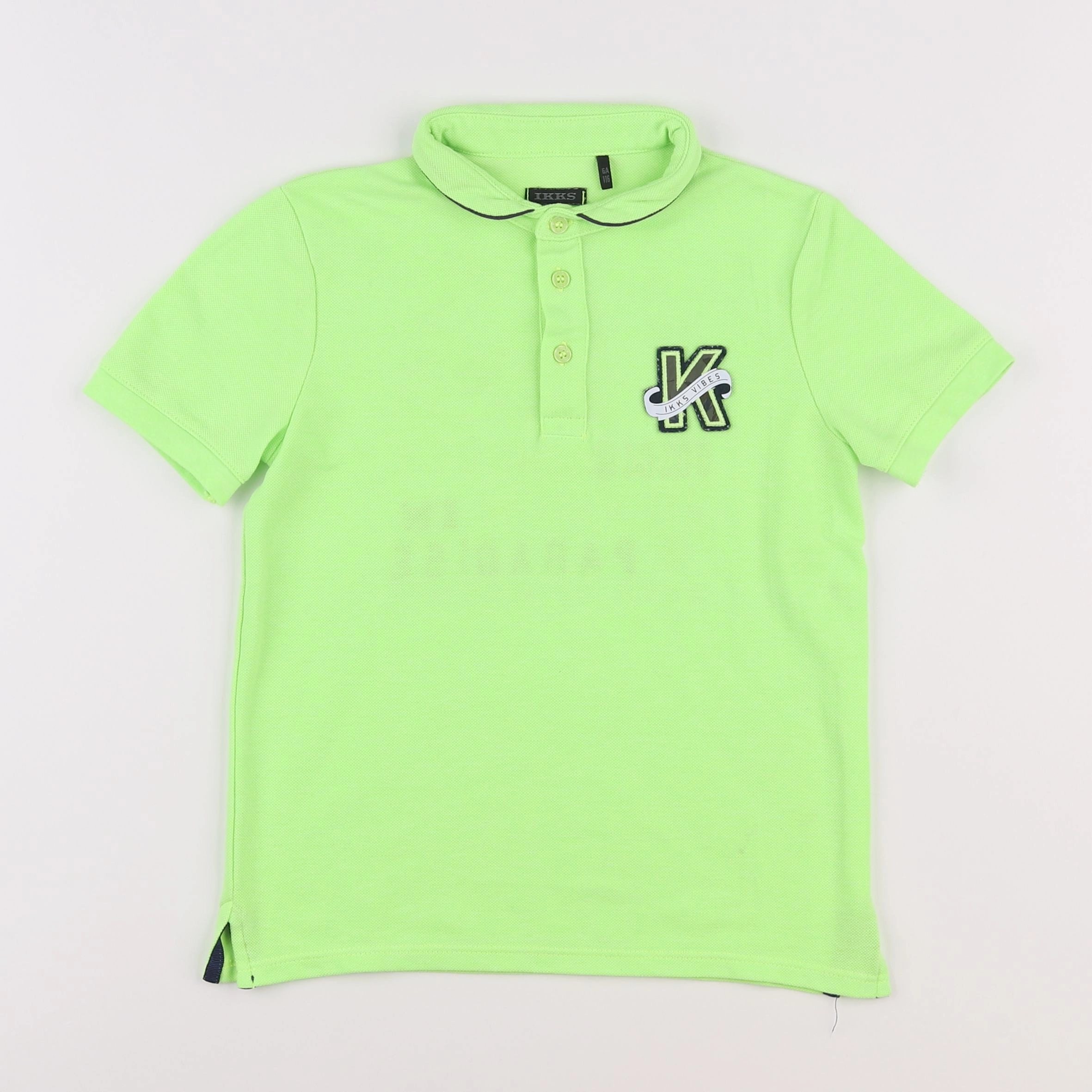 IKKS - polo vert - 6 ans