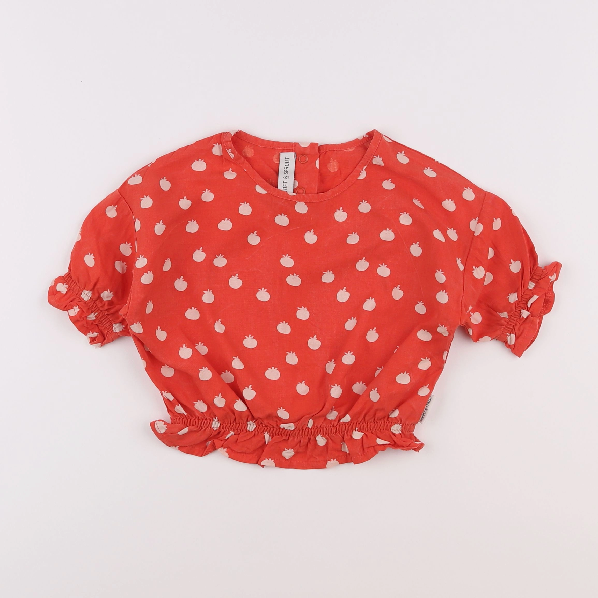 Sproet & Sprout - blouse rouge - 5 ans