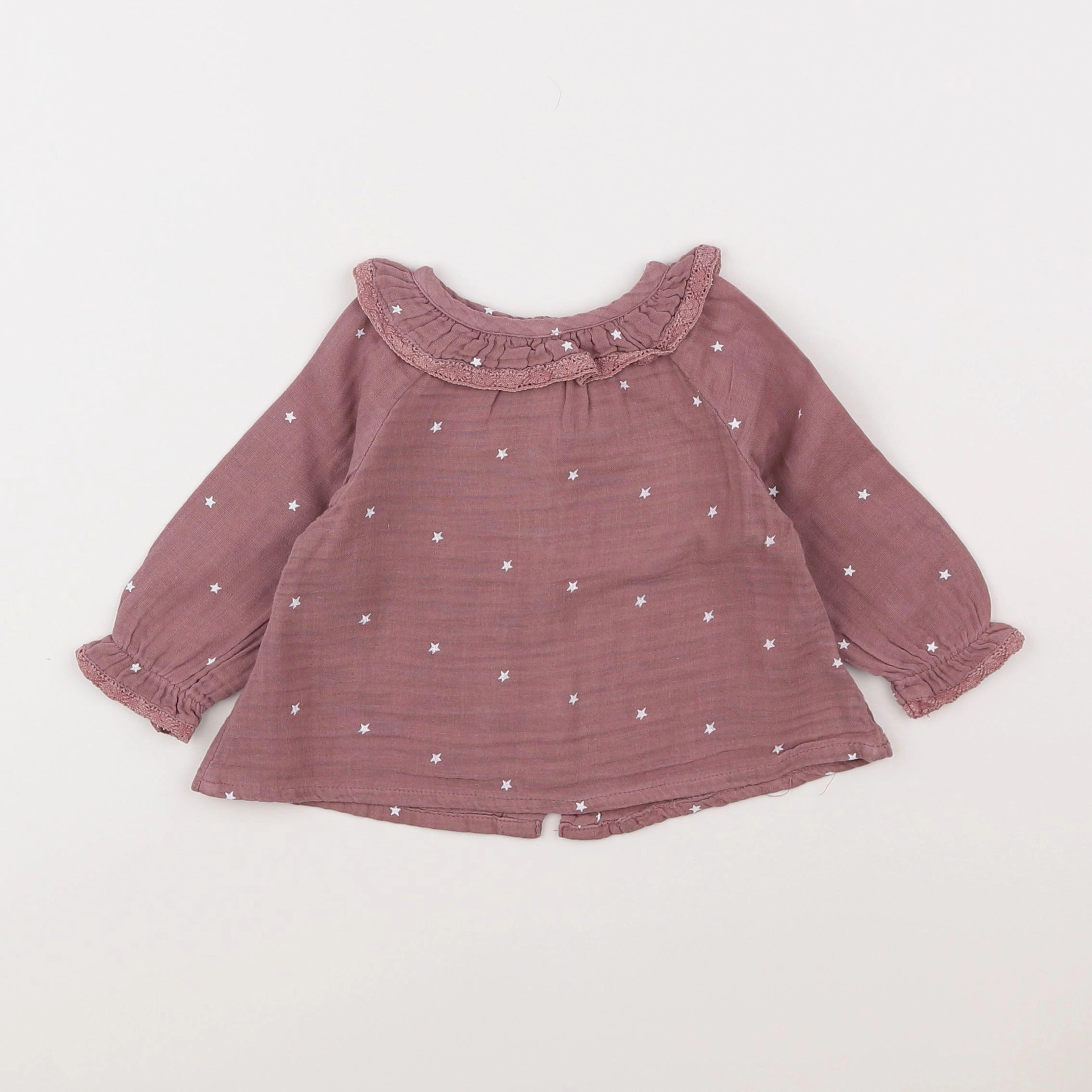 Storytelling - blouse violet - 6 mois