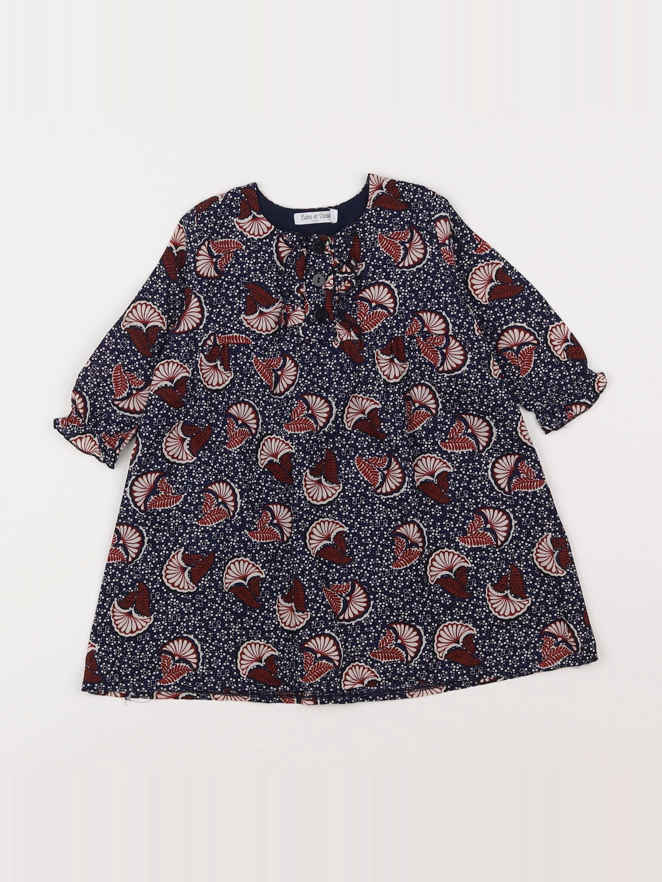 Eden & Victor - robe multicolore - 6 mois