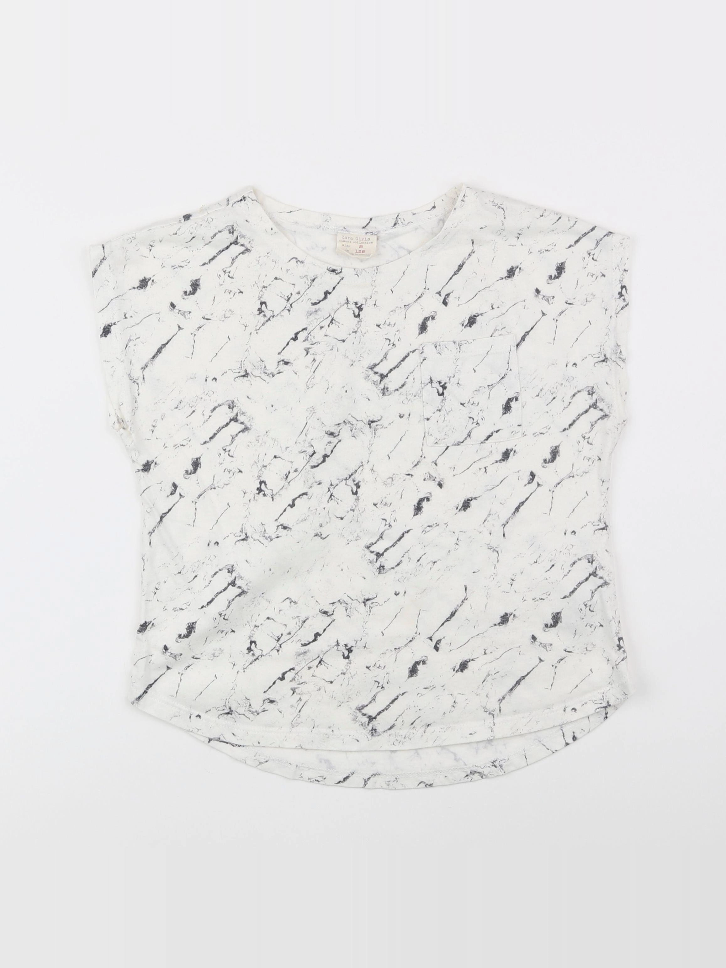 Zara - tee-shirt blanc - 8 ans
