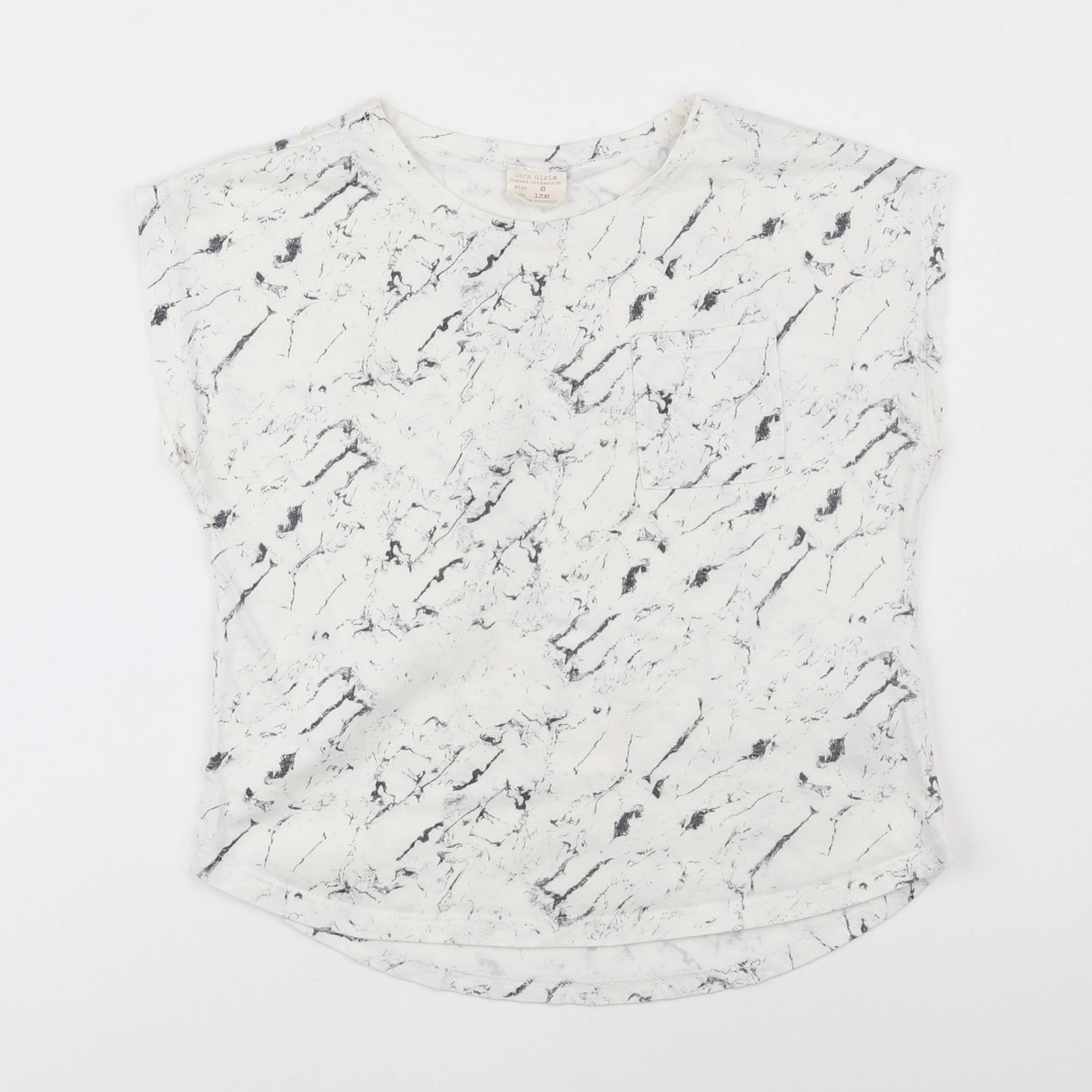 Zara - tee-shirt blanc - 8 ans