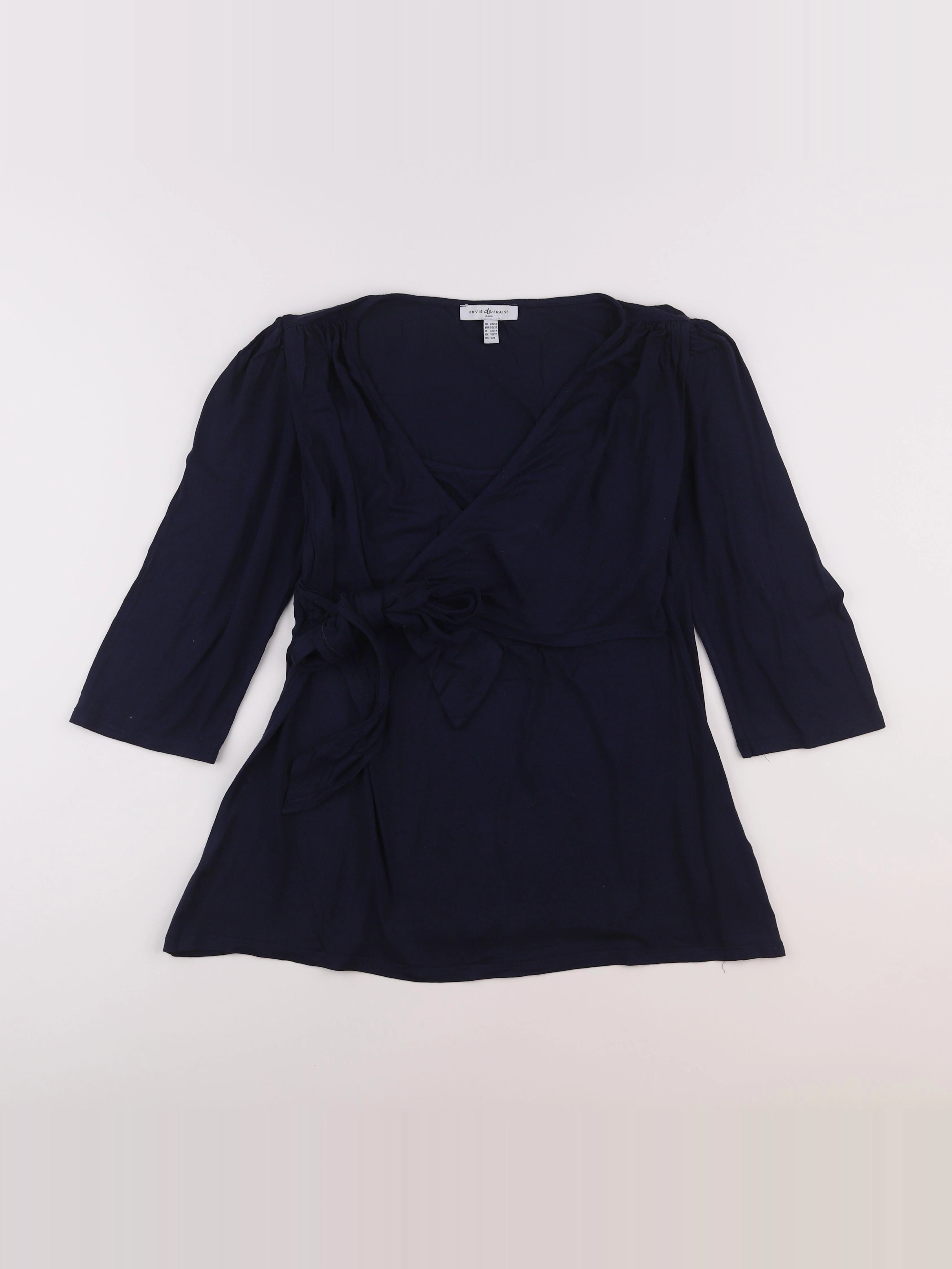 Envie de fraise - tee-shirt grossesse bleu - 38 à 40
