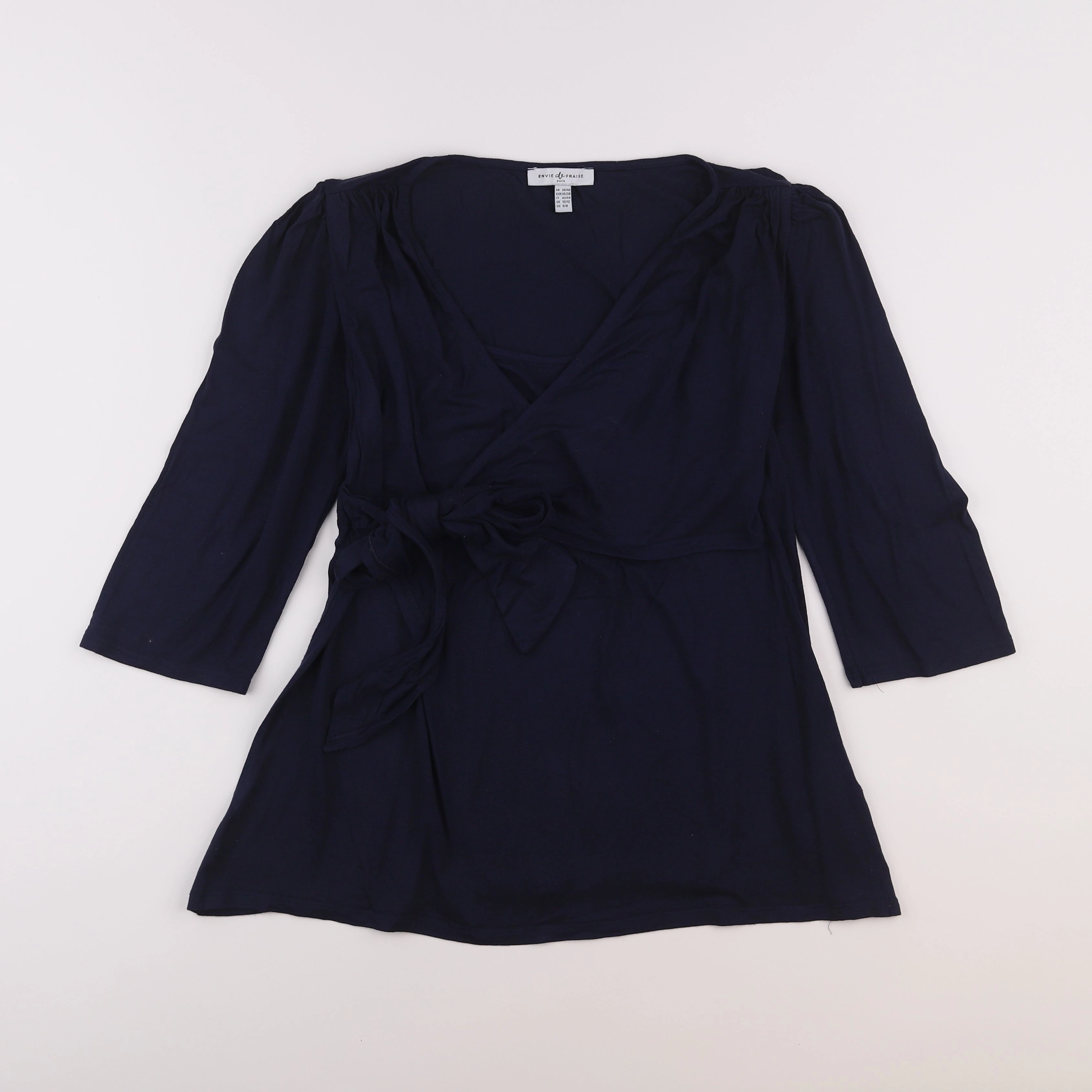 Envie de fraise - tee-shirt grossesse bleu - 38 à 40