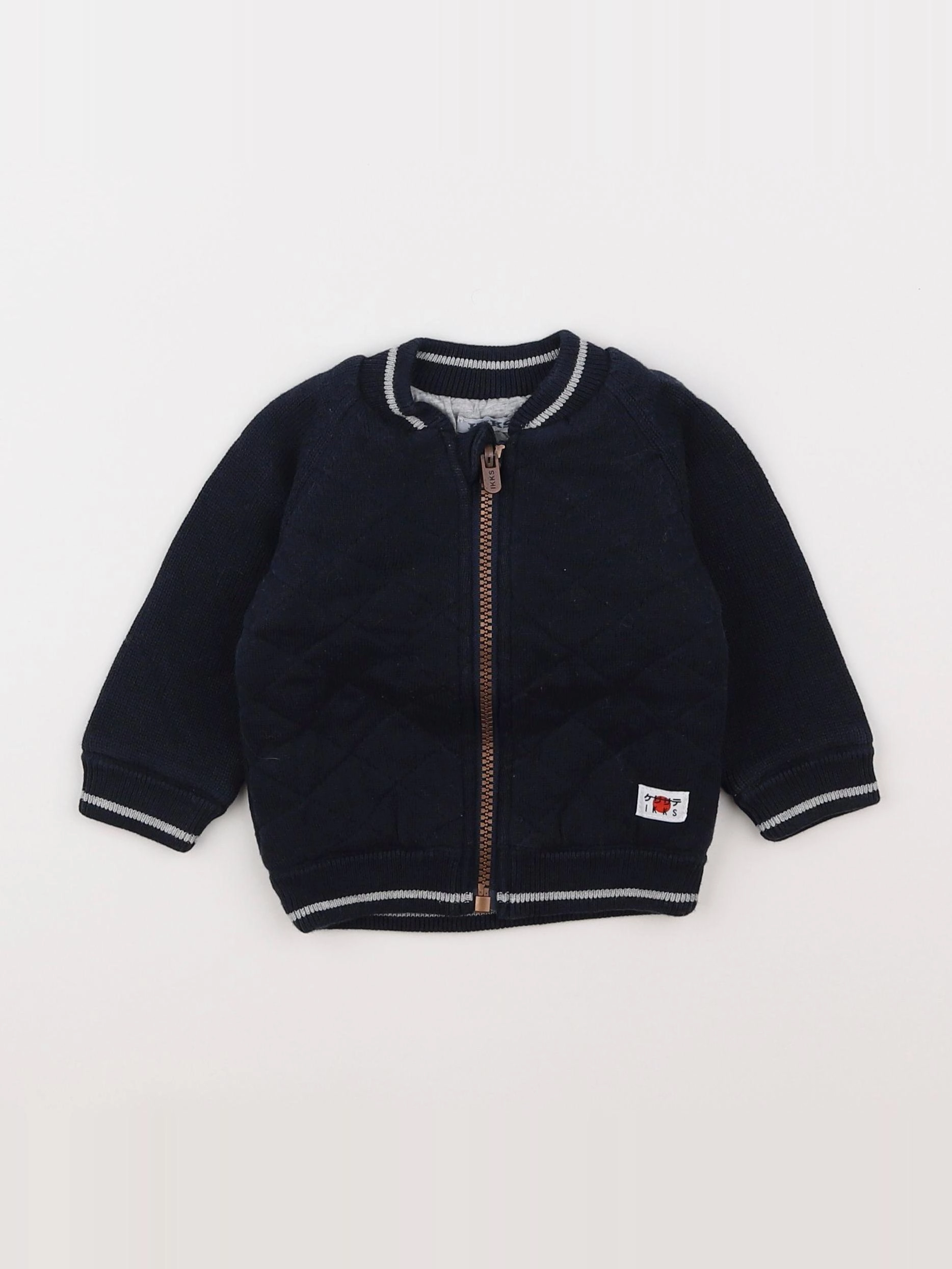 IKKS - gilet bleu - 6 mois