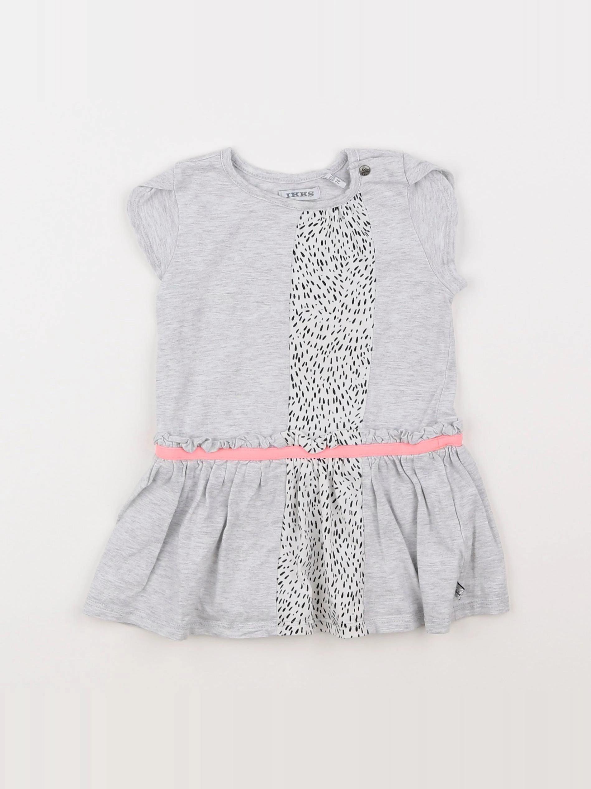 IKKS - robe gris - 12 mois