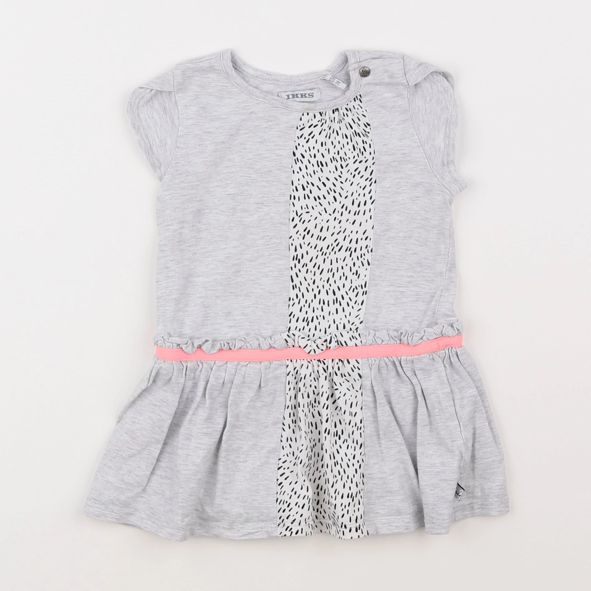 IKKS - robe gris - 12 mois